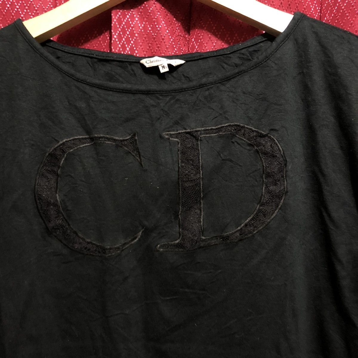 Christian Dior Monsieur × Vintage Vintage 90s Christian Dior Top Big Logo C.D Size M / US 6-8 / IT 42-44 - 9 Thumbnail