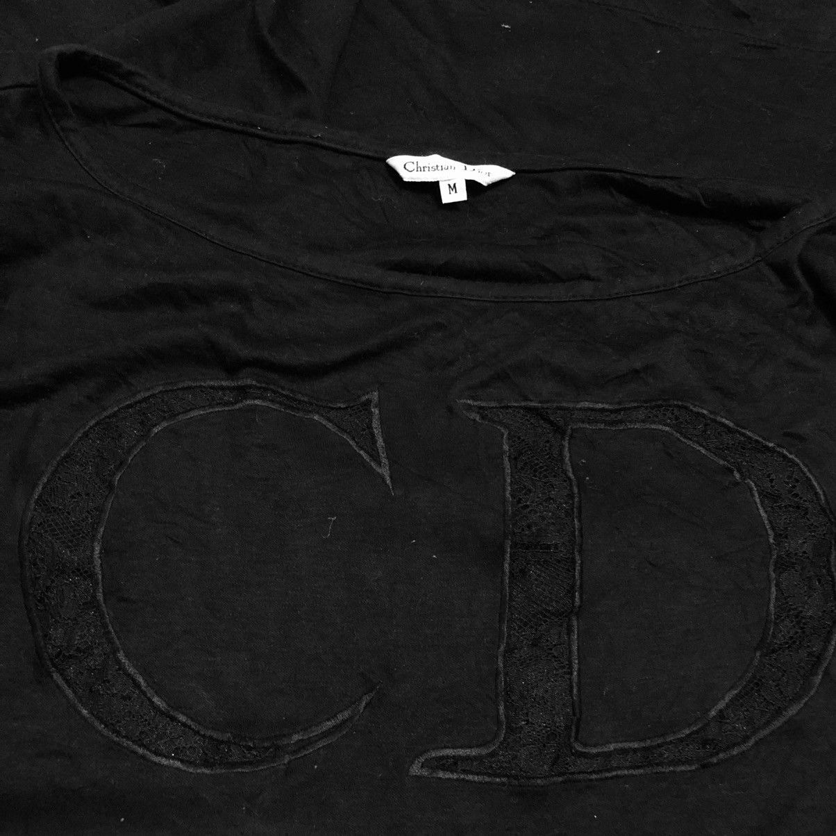 Christian Dior Monsieur × Vintage Vintage 90s Christian Dior Top Big Logo C.D Size M / US 6-8 / IT 42-44 - 4 Thumbnail