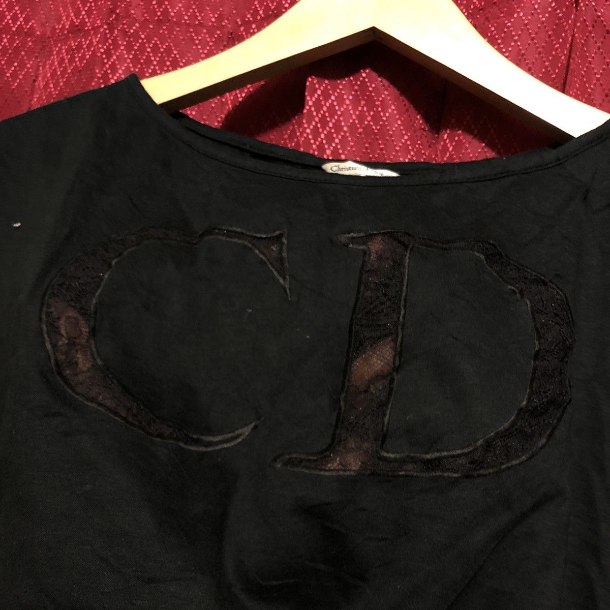 Christian Dior Monsieur × Vintage Vintage 90s Christian Dior Top Big Logo C.D Size M / US 6-8 / IT 42-44 - 10 Thumbnail