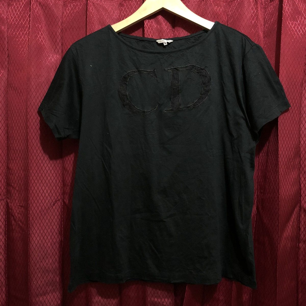 Christian Dior Monsieur × Vintage Vintage 90s Christian Dior Top Big Logo C.D Size M / US 6-8 / IT 42-44 - 8 Thumbnail