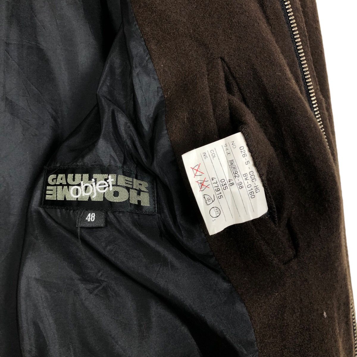 Gaultier Homme Objet Vintage 90s Gaultier Homme Objet Wool Carcoat Trench Coat Size US M / EU 48-50 / 2 - 10 Thumbnail