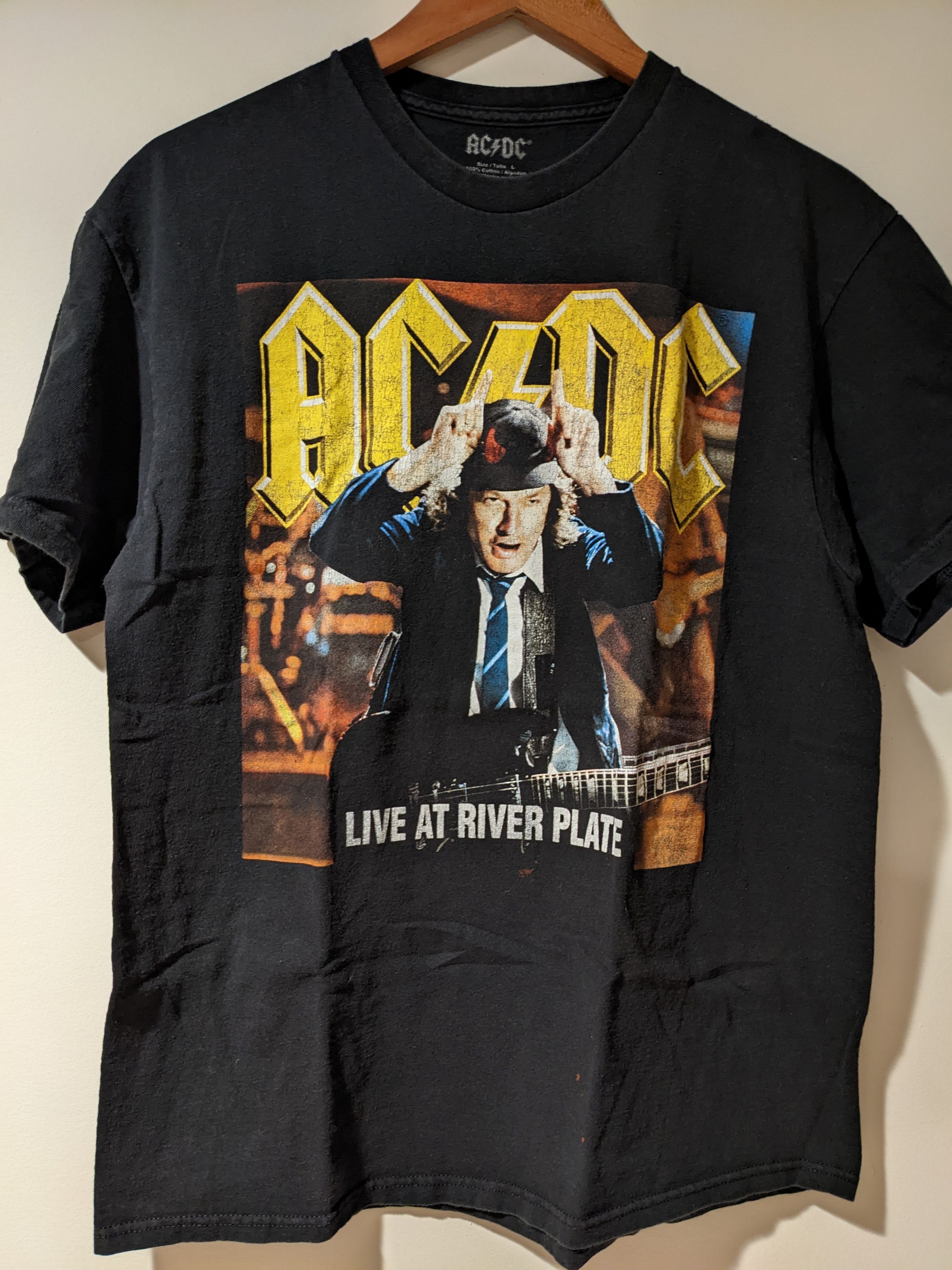 AC/DC × Band Tees × Vintage Vintage 2012 ACDC Live at River Plate Devil ...