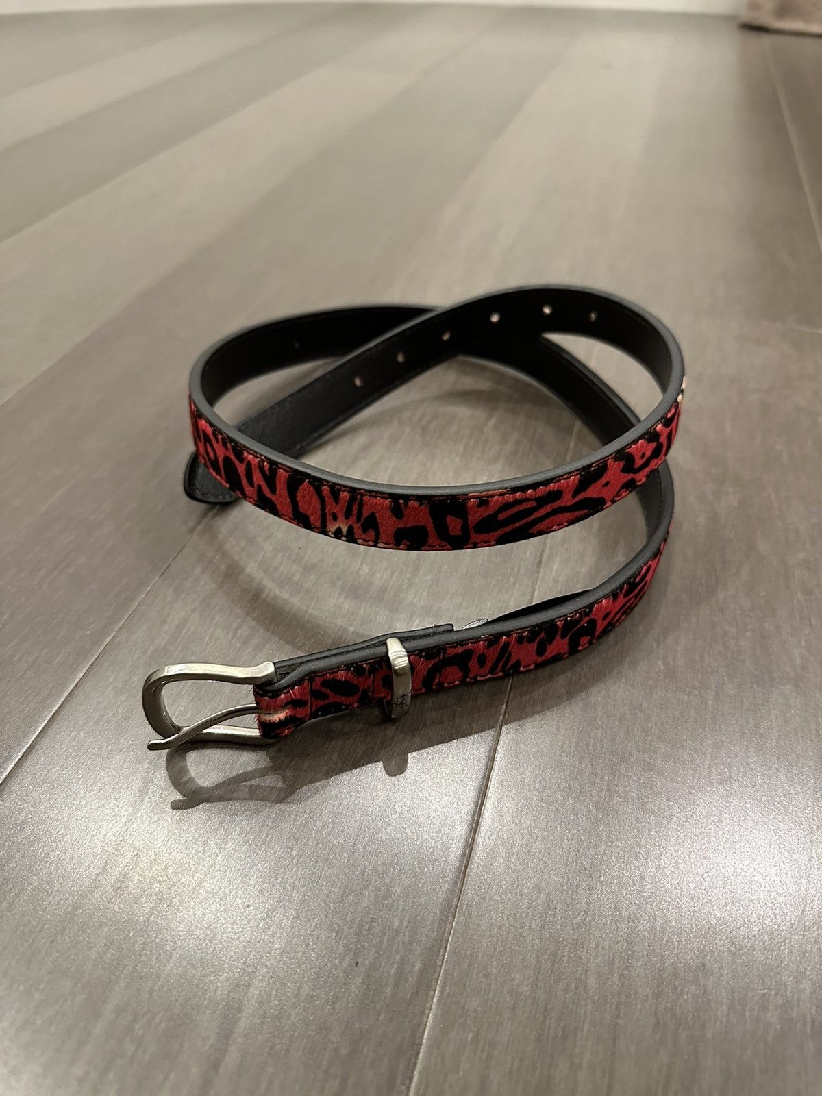 Stussy STUSSY Horse Hair Leopard Pattern Belt | Grailed