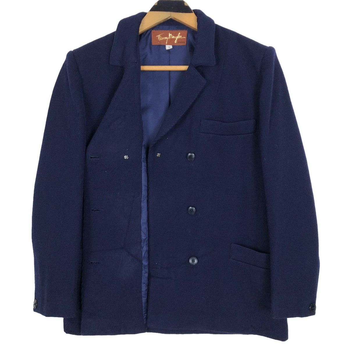 Mugler Vintage 90s Thierry Mugler Paris Wool Short Coat Size S / US 4 / IT 40 - 2 Thumbnail