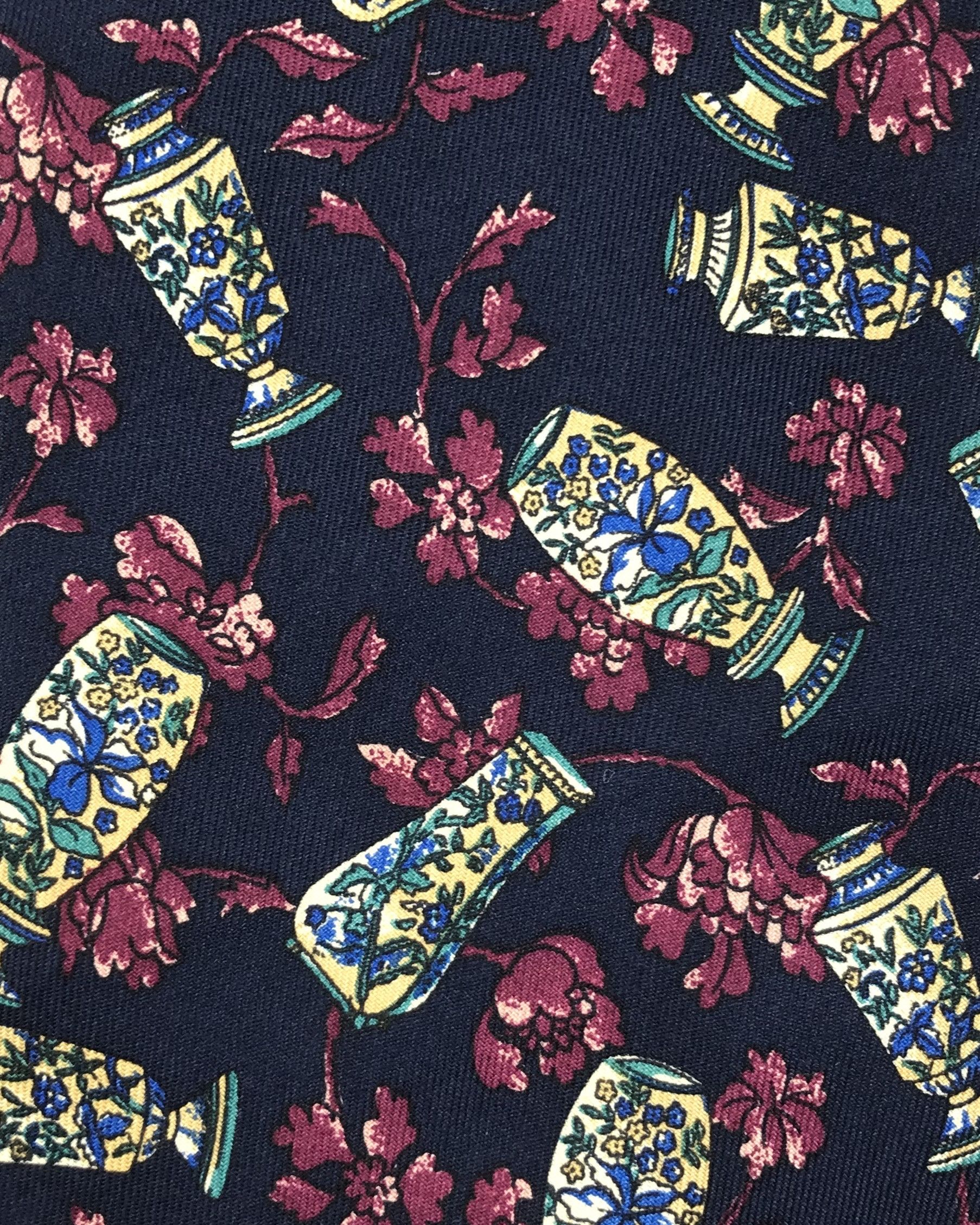 Alfred Dunhill × Vintage DH102 Vintage Alfred Dunhill Neck tie Pure Silk Size ONE SIZE - 9 Thumbnail