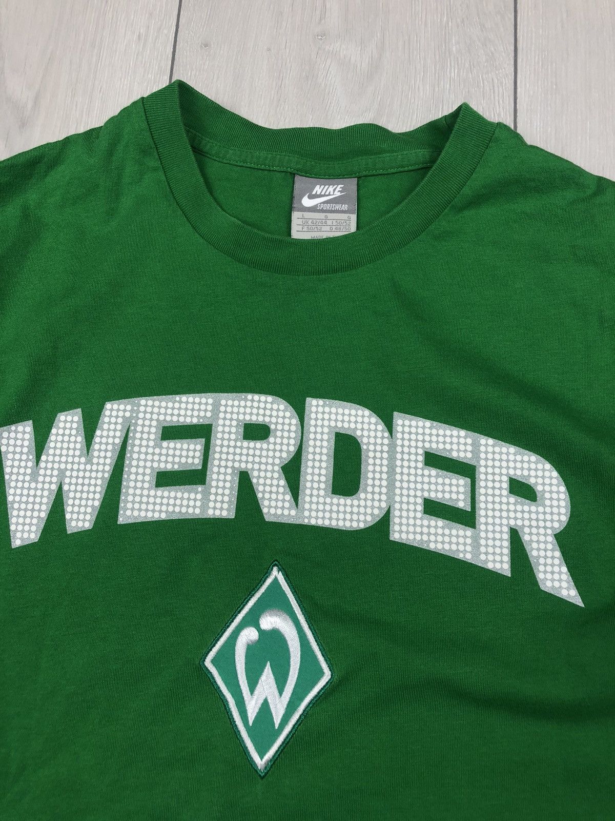 Nike × Vintage Nike Vintage Werder FC t shirt Size US M / EU 48-50 / 2 - 3 Thumbnail