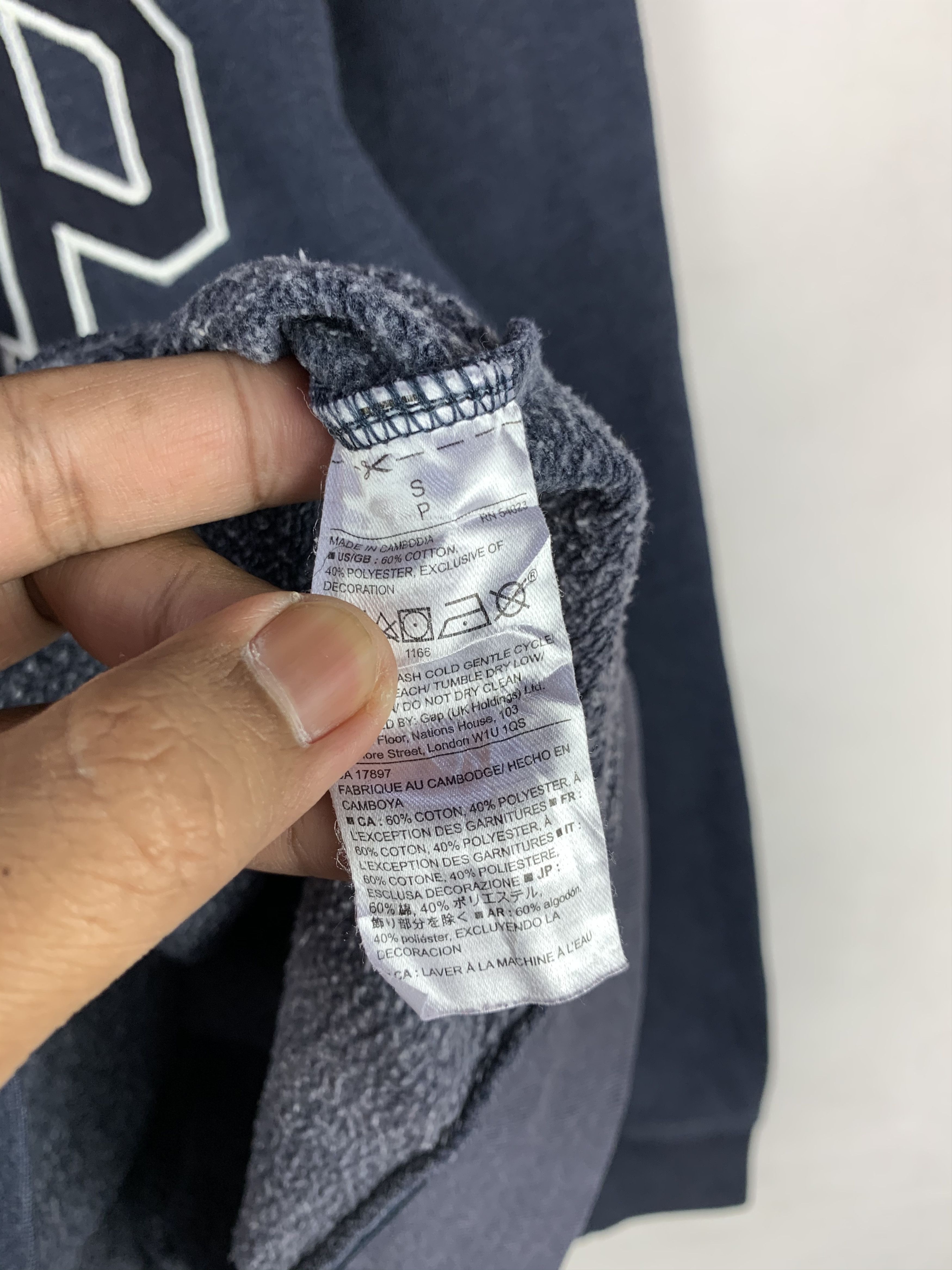 Gap 🔥GAP Navy Embroided Logo Hoodie Sweater Size US S / EU 44-46 / 1 - 6 Thumbnail