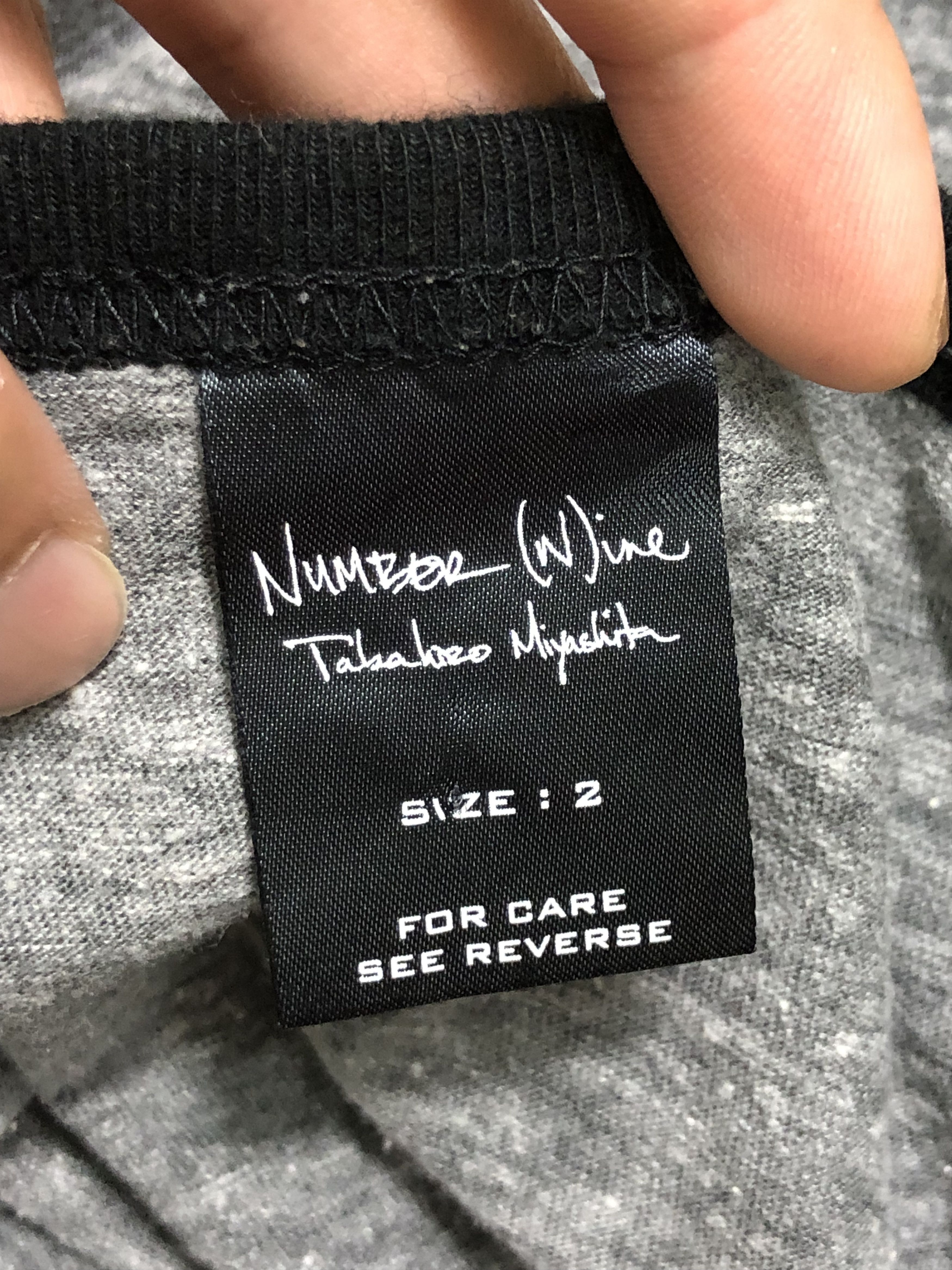 Number (N)ine SS12 NUMBER (N)INE WIDE COLAR L/S 55:45 BLEND ELASTANE TOP Size US S / EU 44-46 / 1 - 4 Thumbnail