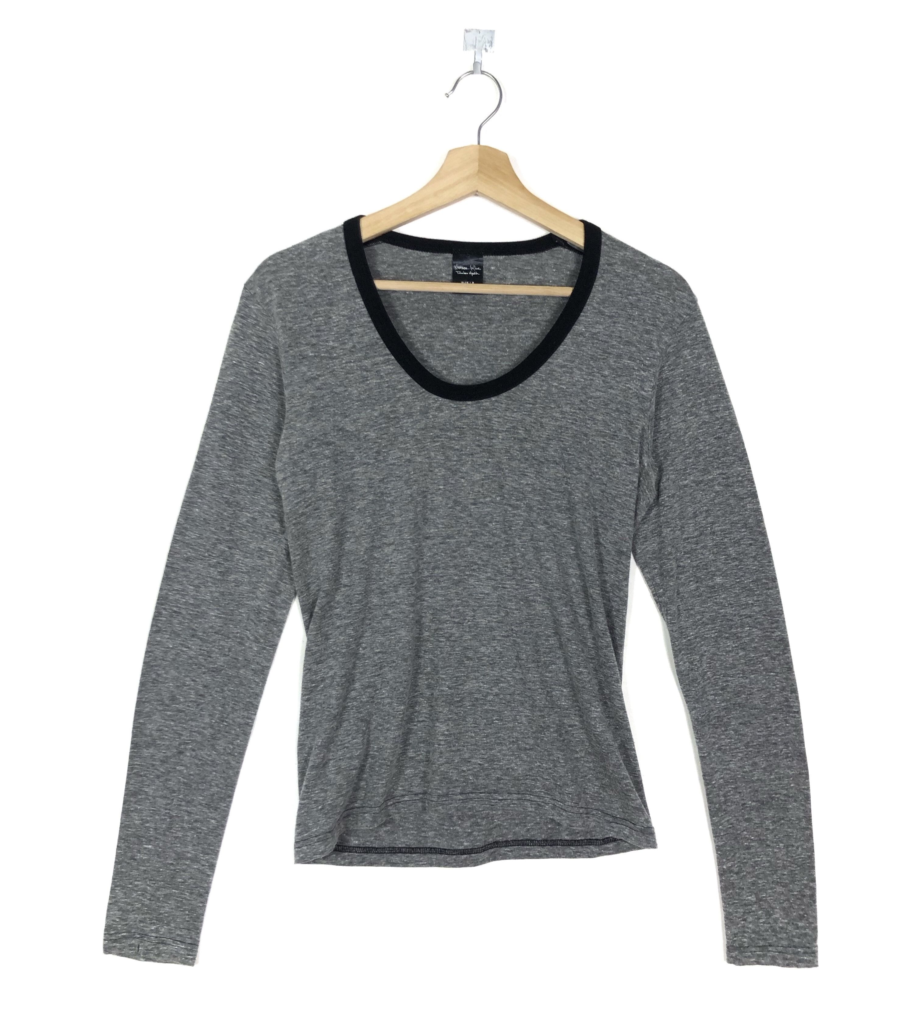 Number (N)ine SS12 NUMBER (N)INE WIDE COLAR L/S 55:45 BLEND ELASTANE TOP Size US S / EU 44-46 / 1 - 1 Thumbnail