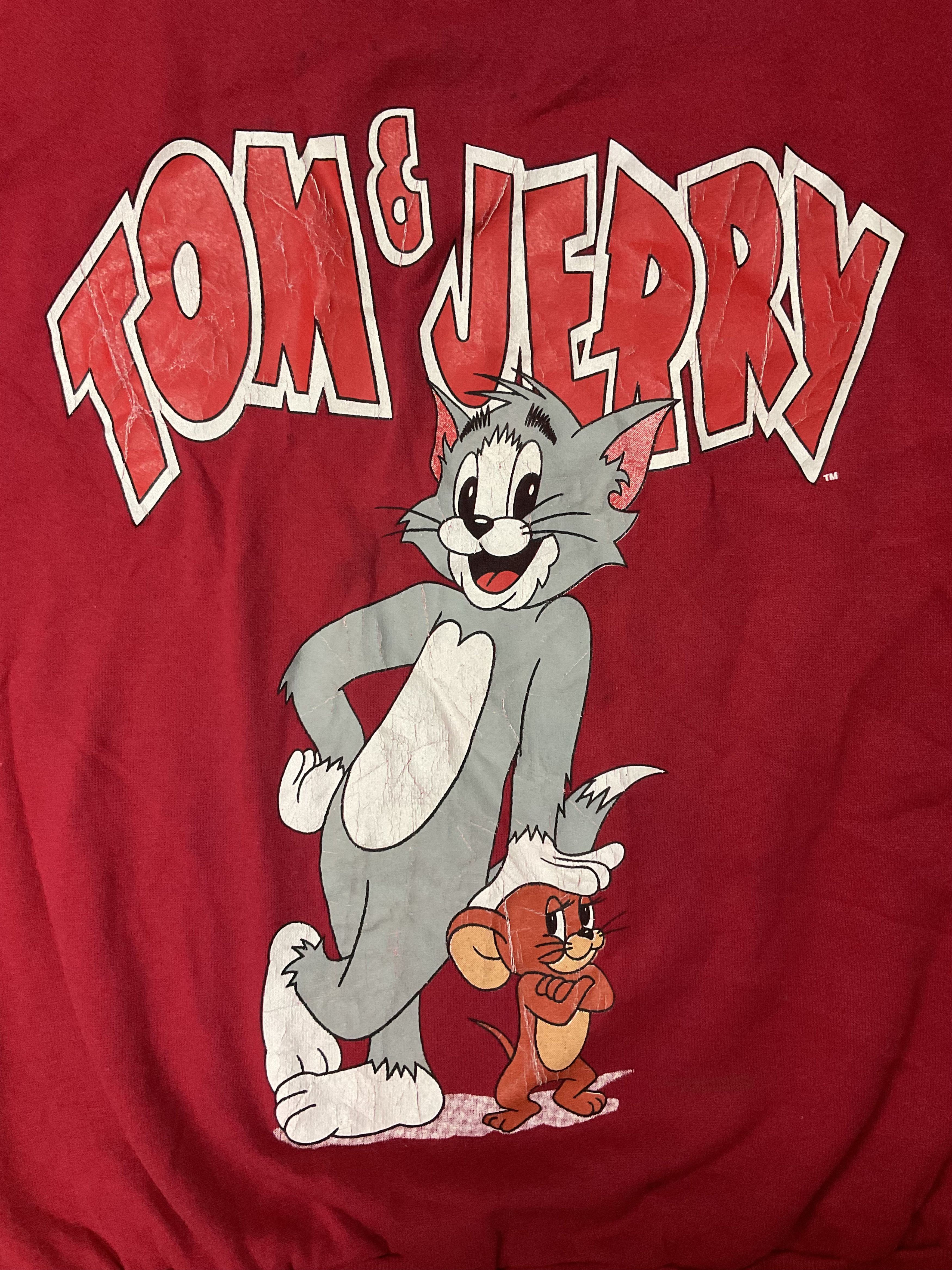 Cartoon Network Vintage 90s Tom & Jerry Cartoon Crewneck Sweatshirt Size US L / EU 52-54 / 3 - 3 Thumbnail