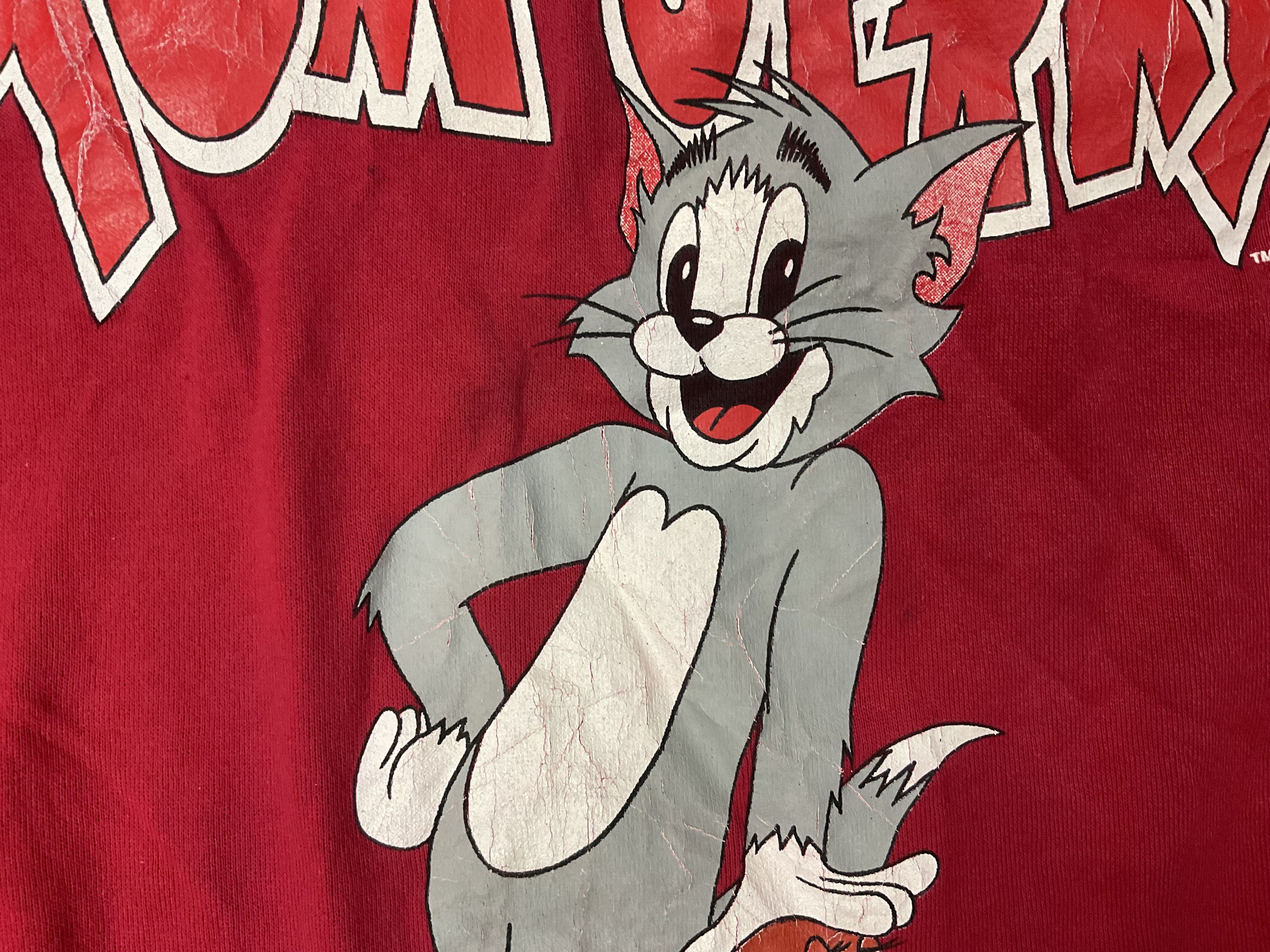 Cartoon Network Vintage 90s Tom & Jerry Cartoon Crewneck Sweatshirt Size US L / EU 52-54 / 3 - 5 Thumbnail