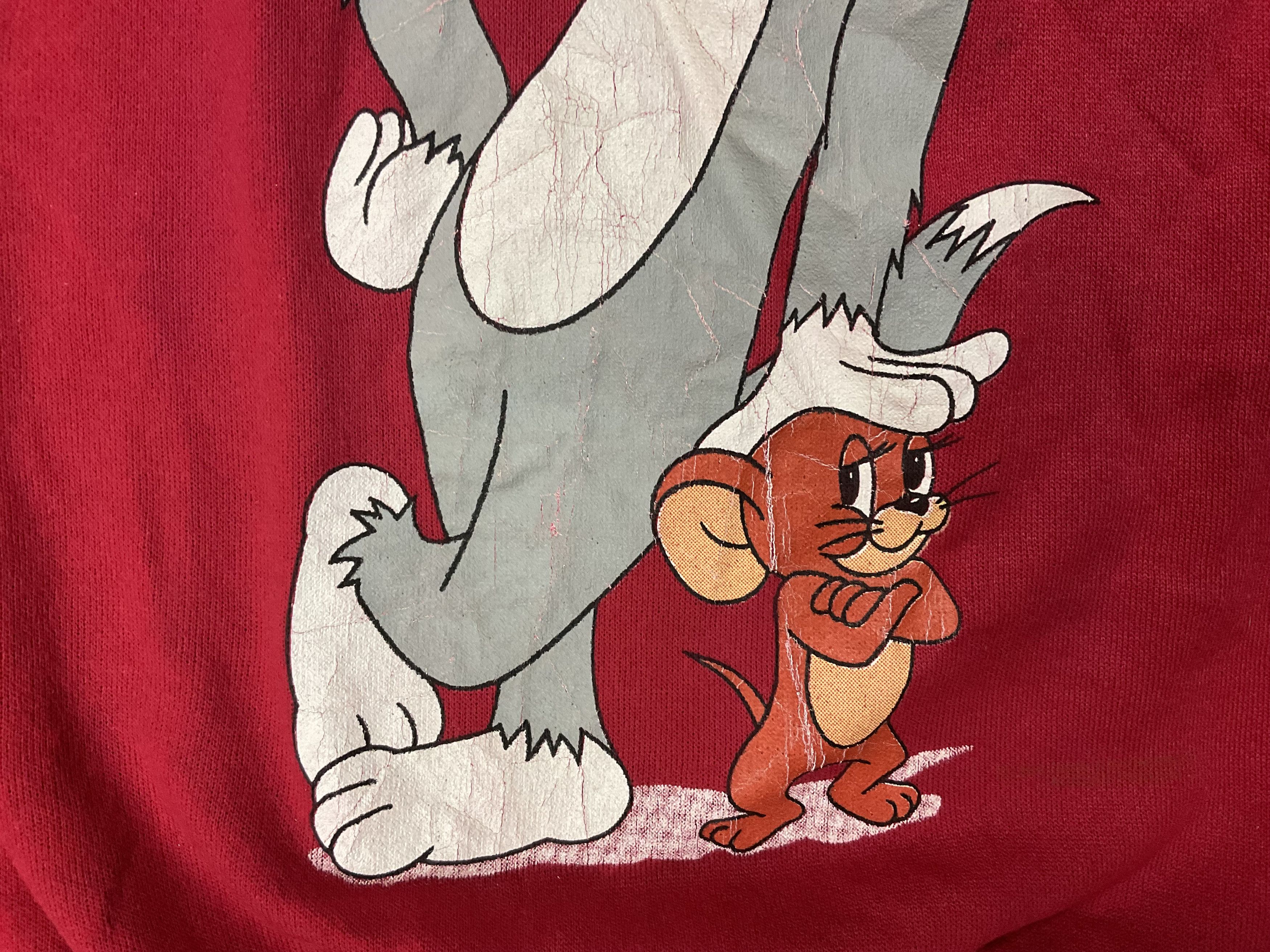 Cartoon Network Vintage 90s Tom & Jerry Cartoon Crewneck Sweatshirt Size US L / EU 52-54 / 3 - 6 Thumbnail