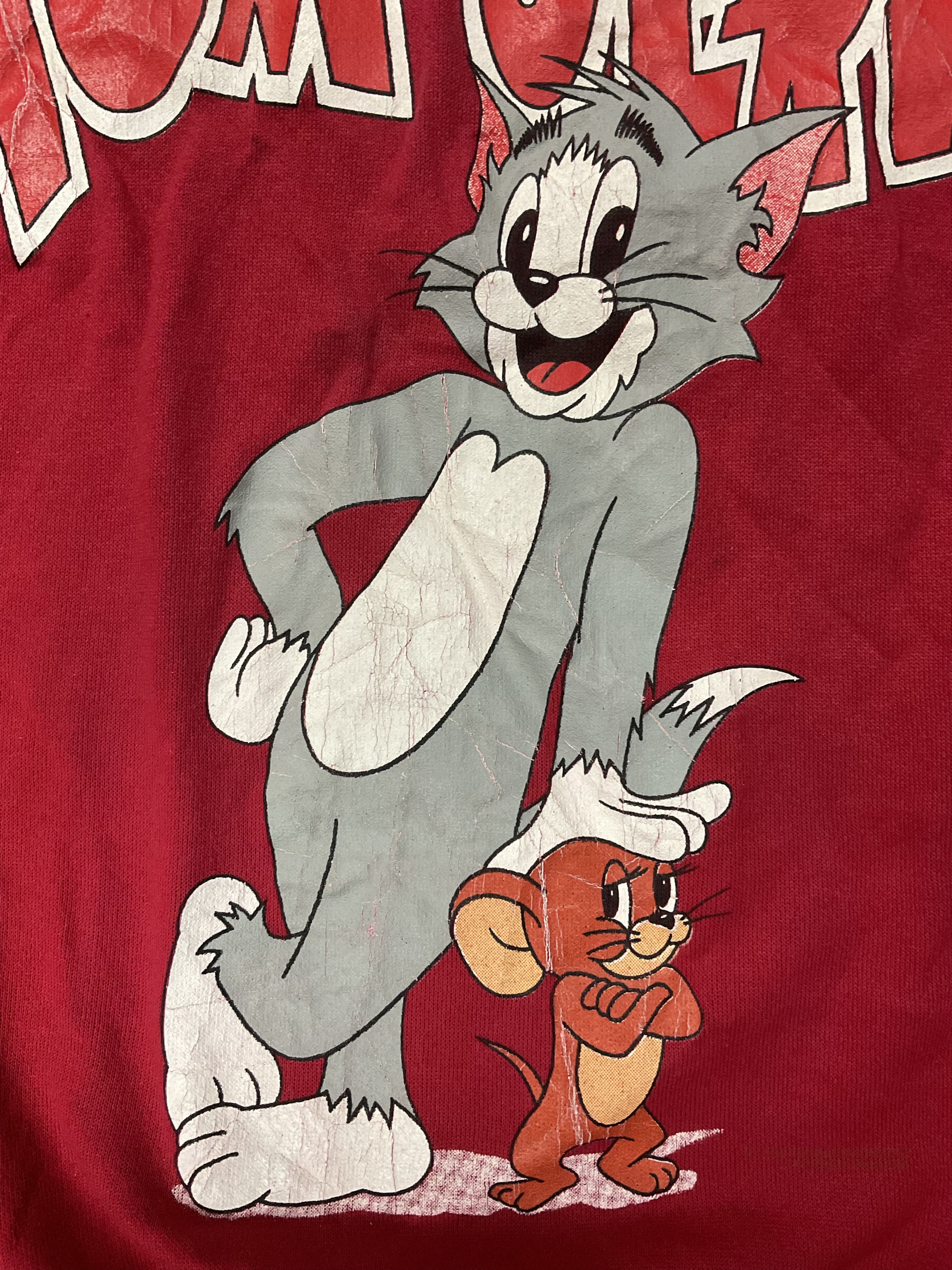 Cartoon Network Vintage 90s Tom & Jerry Cartoon Crewneck Sweatshirt Size US L / EU 52-54 / 3 - 7 Thumbnail