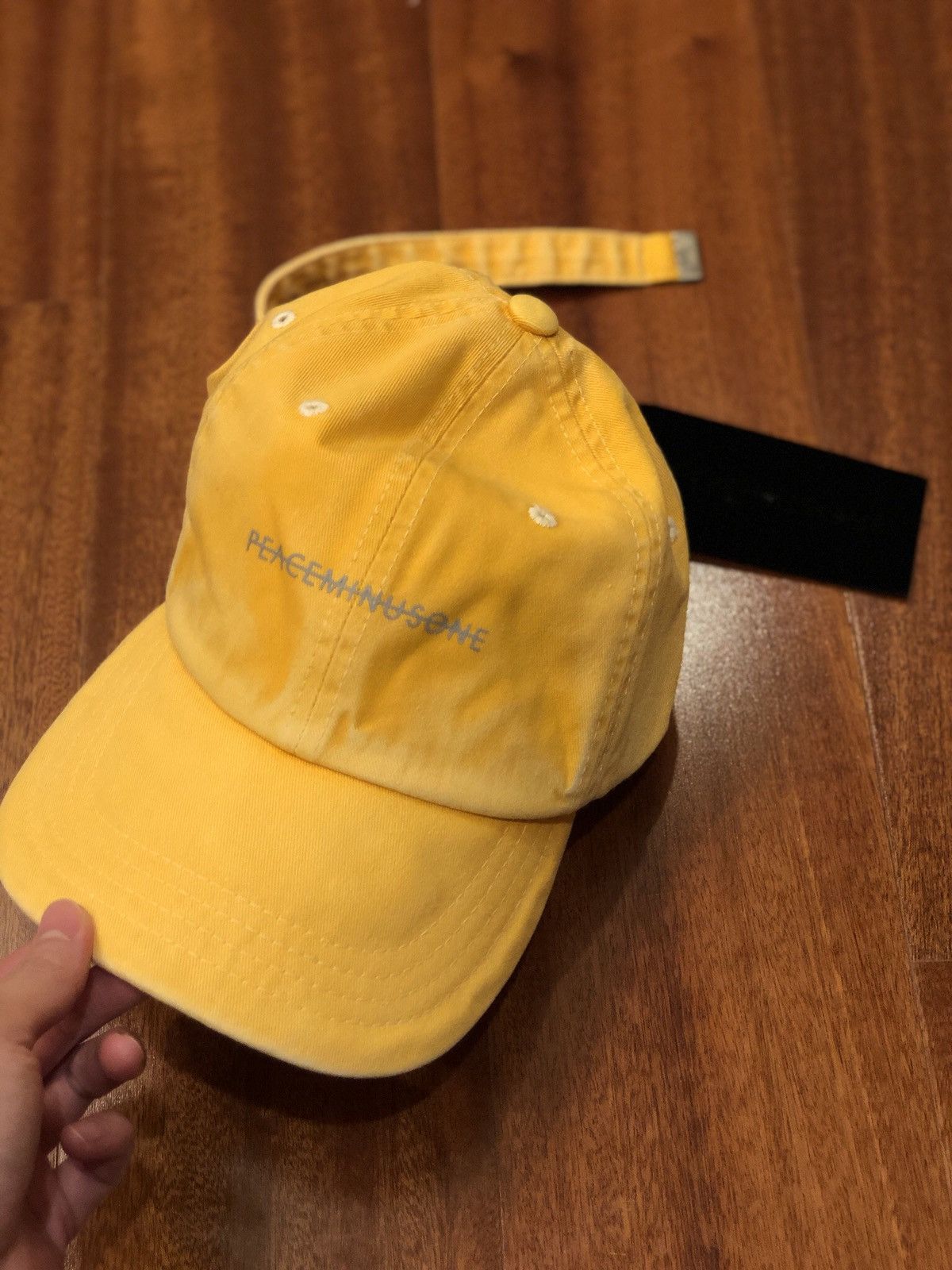 peaceminusone PMO VINTAGE COTTON CAP #1 YELLOW | Grailed