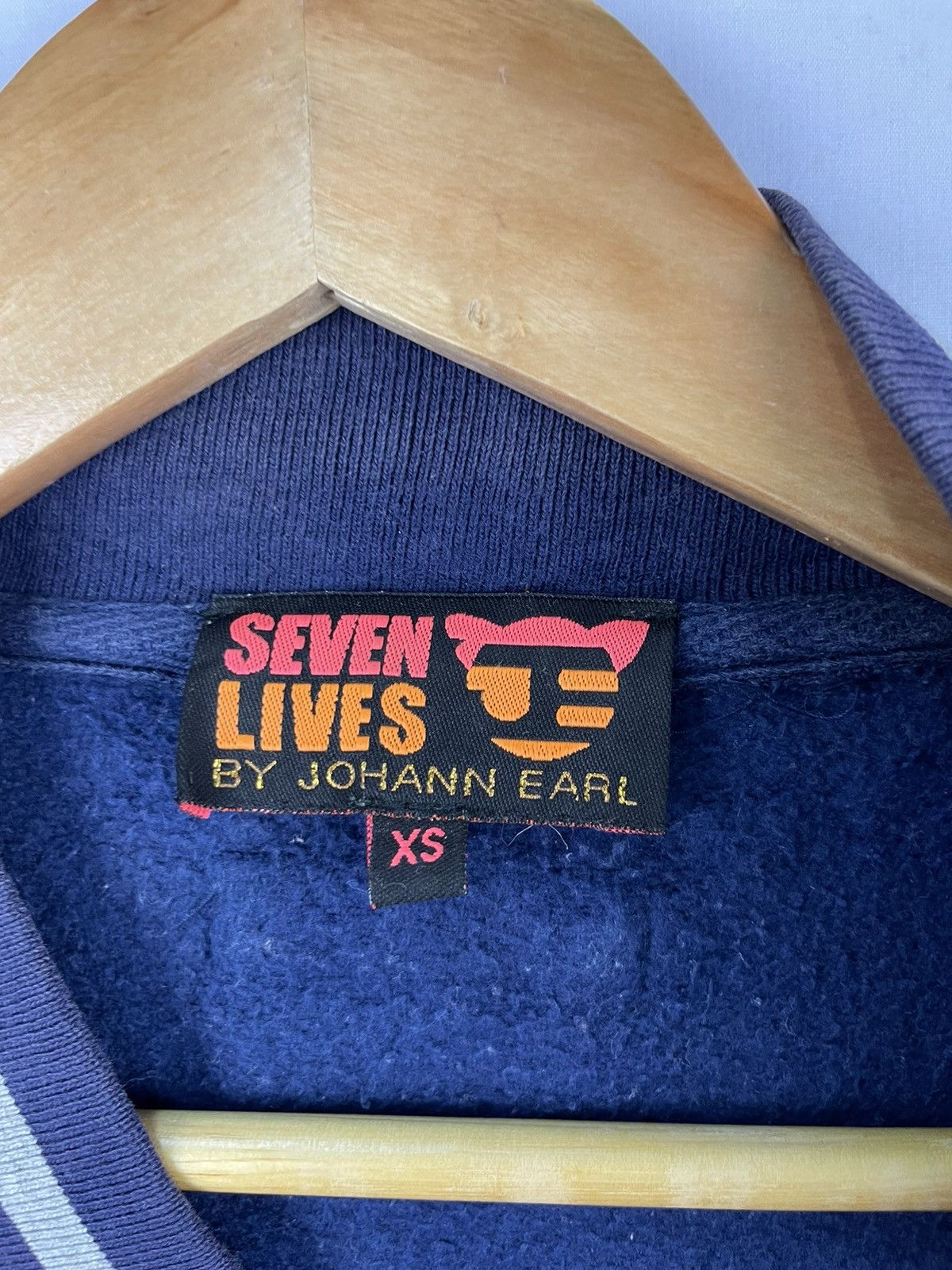 Japanese Brand Seven Lives Johann Earl Varsity Jacket Grey Navy Size US XS / EU 42 / 0 - 3 Thumbnail
