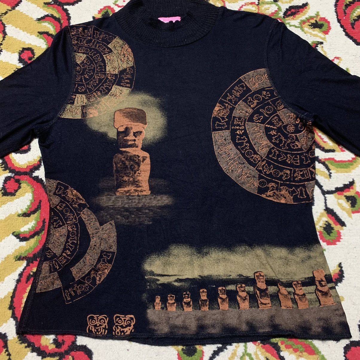 Vintage Rare 🔥 Ottimo Braccio Owl Tatoo Overprint Inspired Jean Paul Size M / US 6-8 / IT 42-44 - 3 Thumbnail