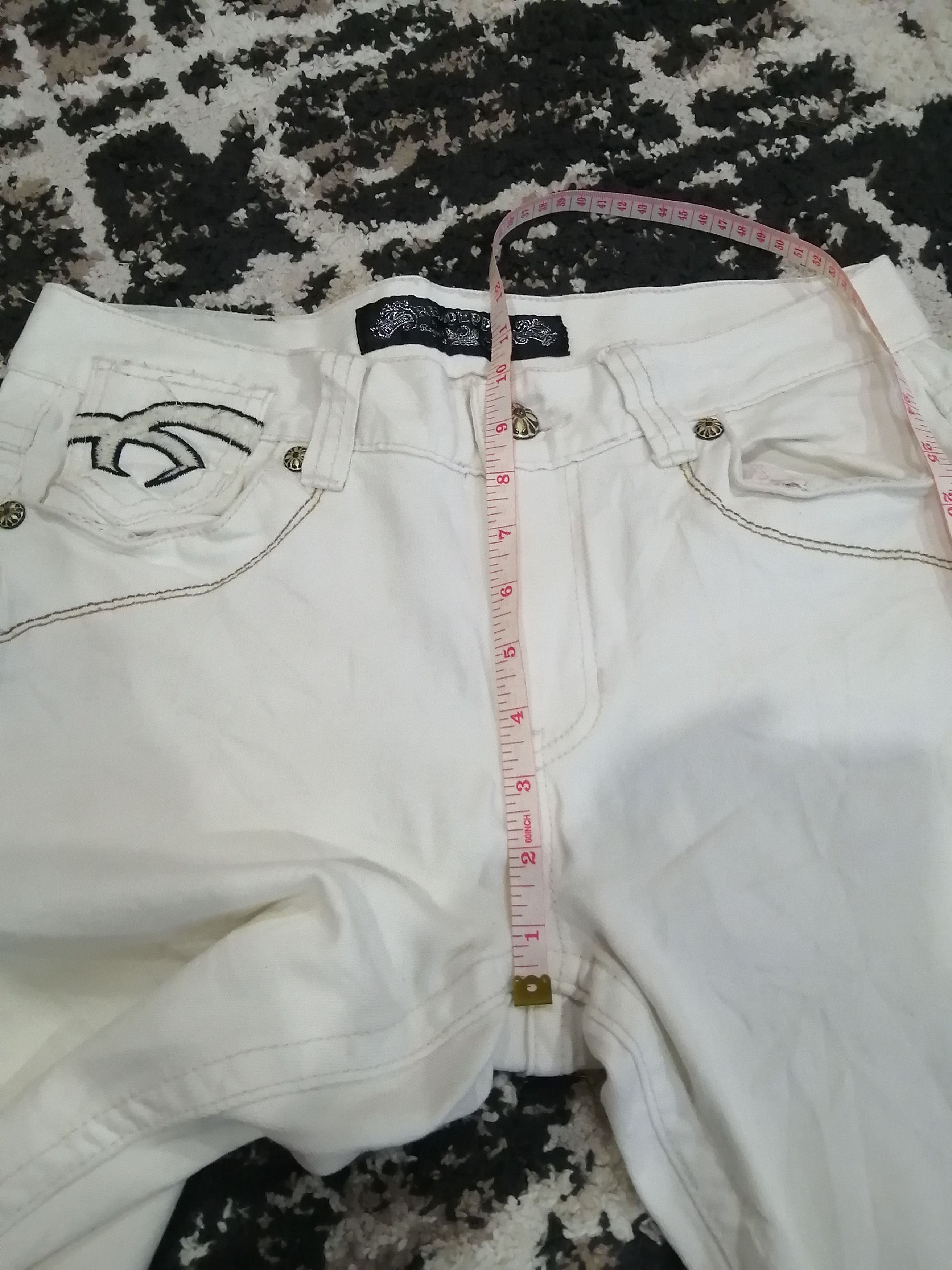 Vintage Red Pepper Japan Skulls Embroidery Jeans - Size 30 Size US 30 / EU 46 - 23 Thumbnail