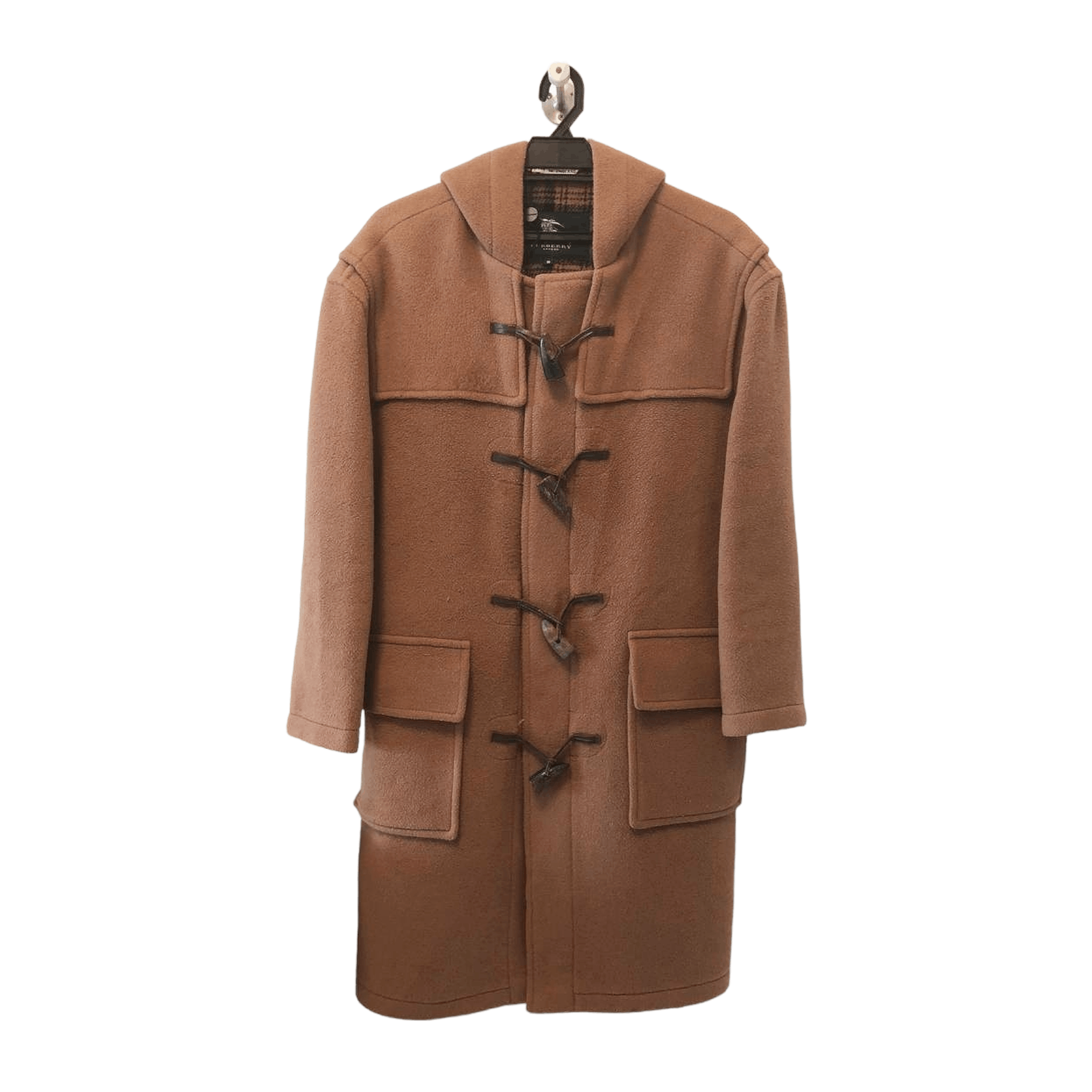 Burberry Burberry Nova Check Duffle Wool Coat Size US S / EU 44-46 / 1 - 1 Thumbnail