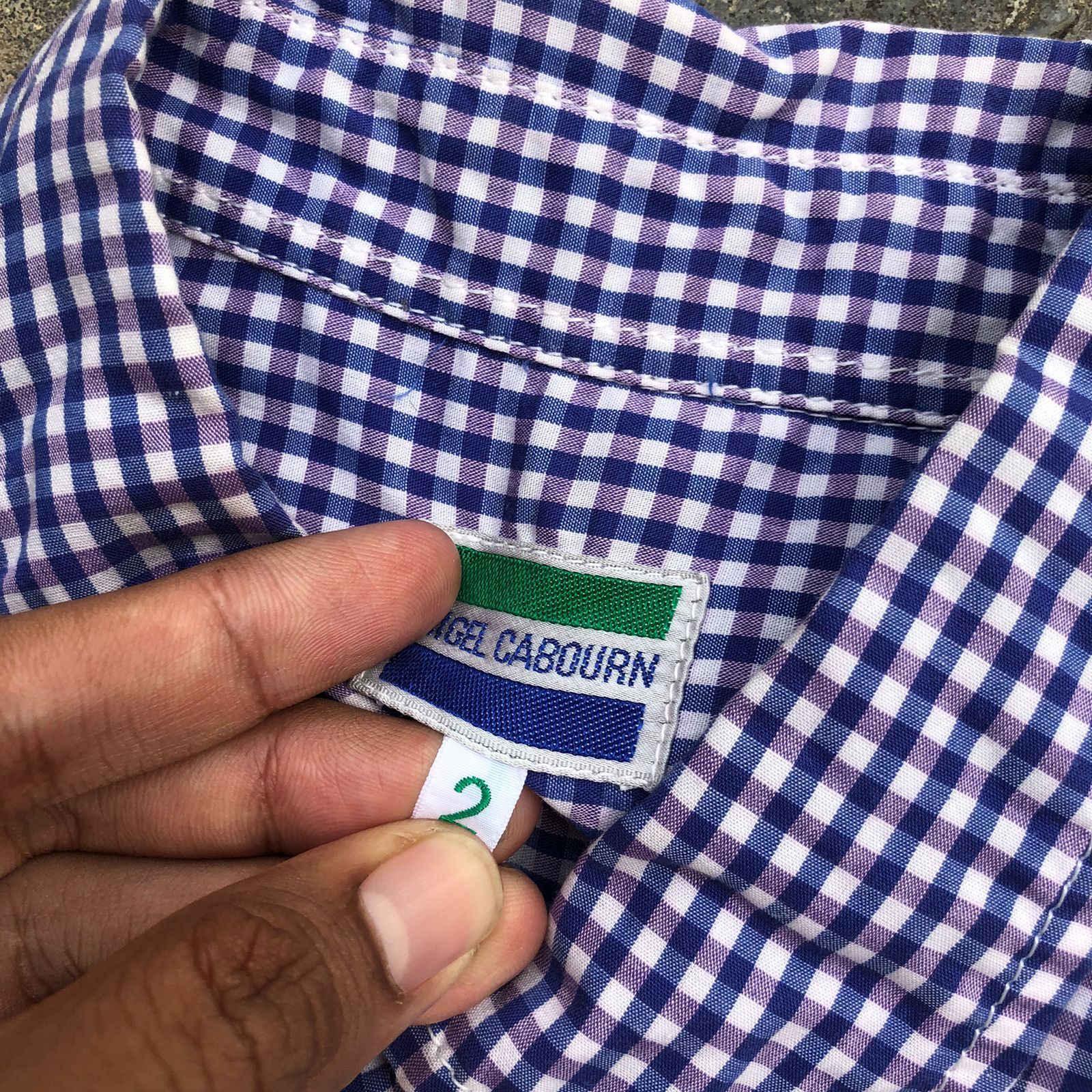 Nigel Cabourn Nigel Cabourn Plaid Half Button Shirt Size US M / EU 48-50 / 2 - 3 Thumbnail