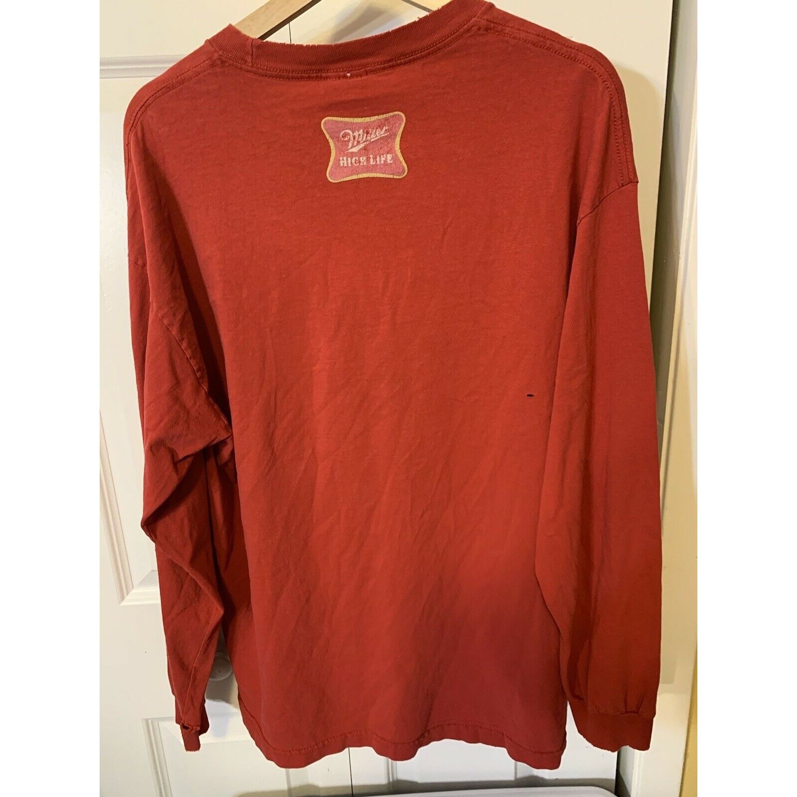 AAA Vintage distressed Miller Beer High Life Men’s Sz XL Long Sl Size US XL / EU 56 / 4 - 10 Thumbnail