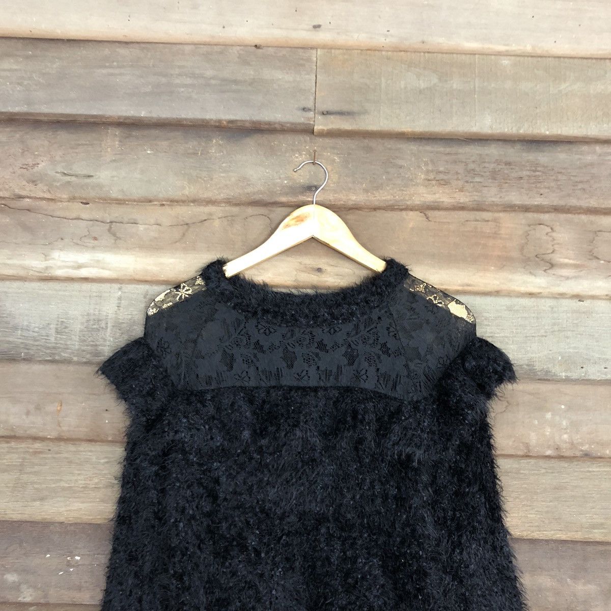 Homespun Knitwear × Japanese Brand W.closet Black Mohair Shag Shaggy Knitwear #0528 Size M / US 6-8 / IT 42-44 - 9 Thumbnail