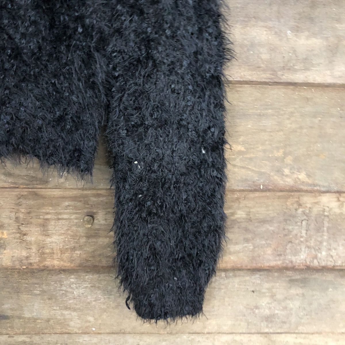 Homespun Knitwear × Japanese Brand W.closet Black Mohair Shag Shaggy Knitwear #0528 Size M / US 6-8 / IT 42-44 - 4 Thumbnail