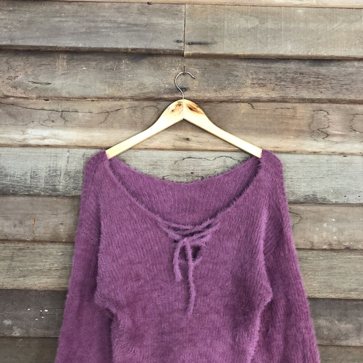 Homespun Knitwear Nice Claup Purple Mohair Soft Fur Shag Shaggy Knitwear #0524 Size M / US 6-8 / IT 42-44 - 9 Thumbnail