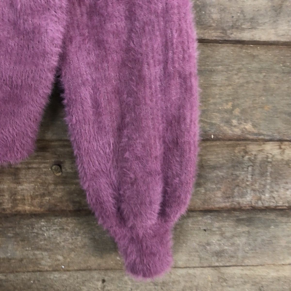 Homespun Knitwear Nice Claup Purple Mohair Soft Fur Shag Shaggy Knitwear #0524 Size M / US 6-8 / IT 42-44 - 4 Thumbnail