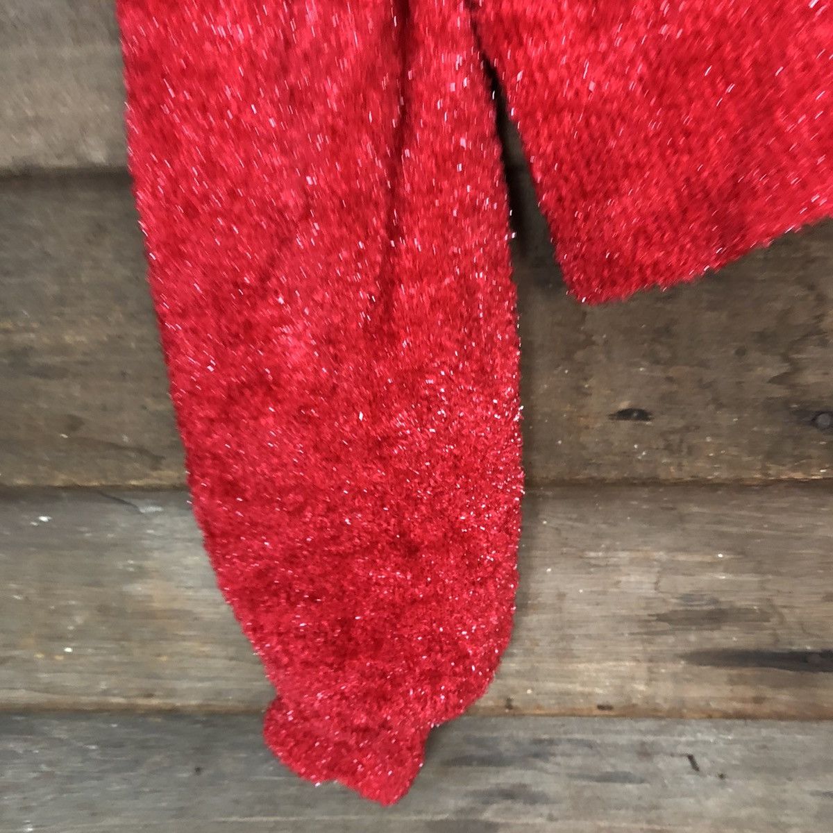 Homespun Knitwear × Japanese Brand Fur Fur Red Mohair Shag Shaggy Cardigan Knitwear #0521 Size S / US 4 / IT 40 - 6 Thumbnail