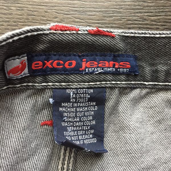 Vintage Vintage Y2K Exco Jeans Baggy Faded Black Denim | Grailed