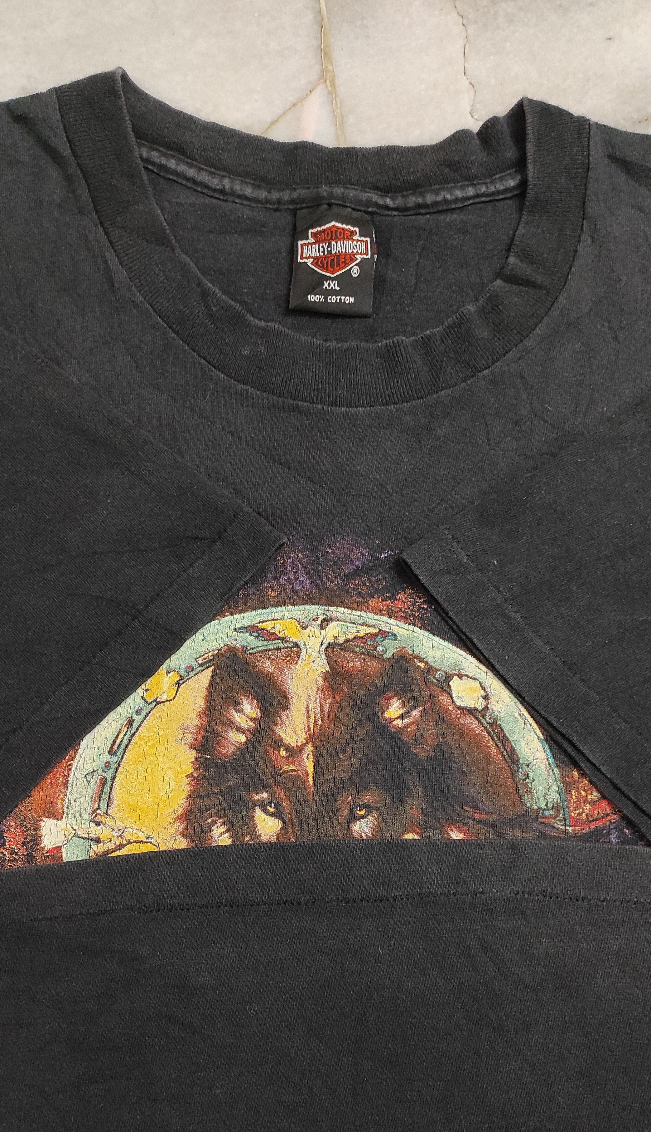 Harley Davidson Vintage 1996 Harley Davidson FOX Eagle 3D graphics tee Size US XXL / EU 58 / 5 - 9 Thumbnail