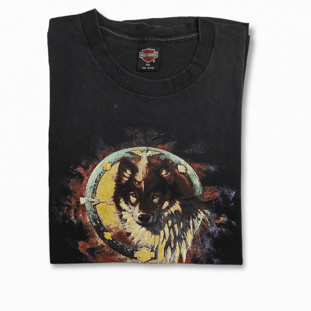 Harley Davidson Vintage 1996 Harley Davidson FOX Eagle 3D graphics tee Size US XXL / EU 58 / 5 - 11 Thumbnail