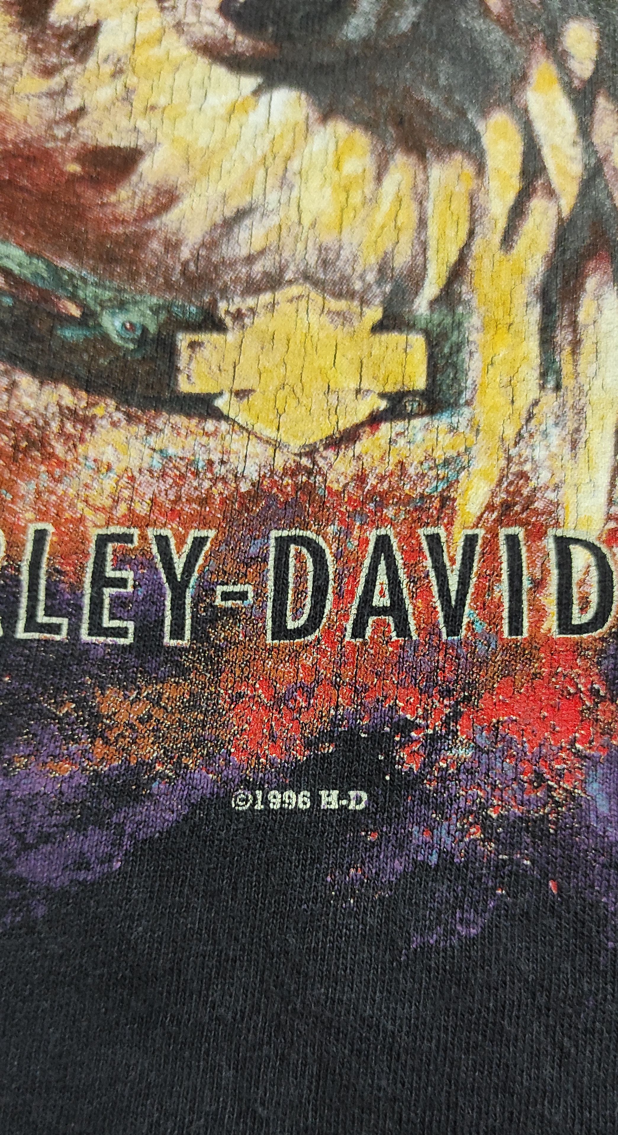 Harley Davidson Vintage 1996 Harley Davidson FOX Eagle 3D graphics tee Size US XXL / EU 58 / 5 - 3 Thumbnail
