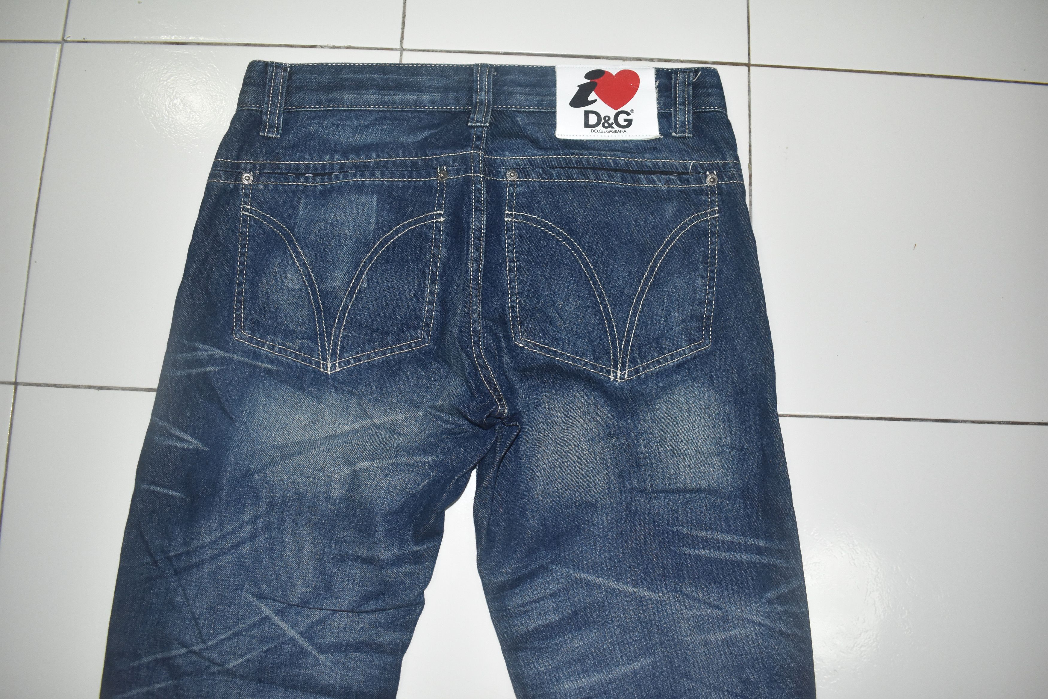 Designer × Dolce & Gabbana Dolce & Gabbana I Love D&G Jeans Size US 32 / EU 48 - 2 Thumbnail
