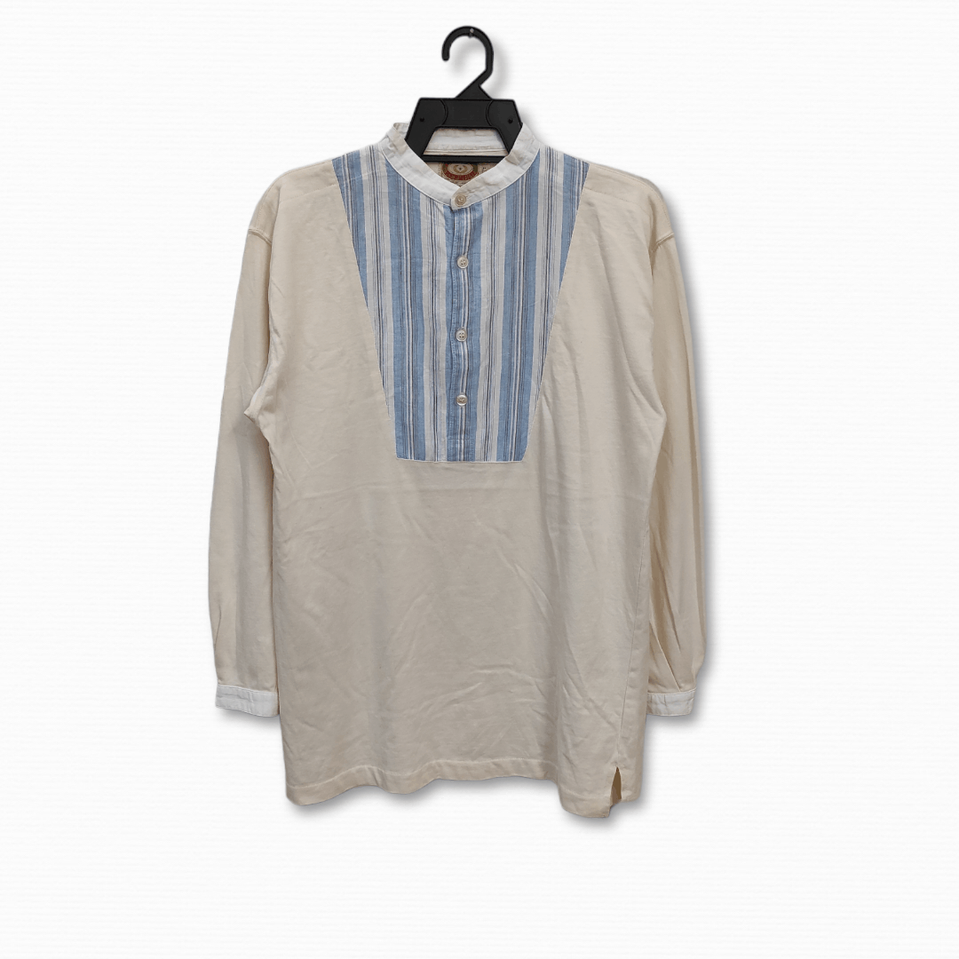 Banana Republic Vintage 80's BANANA REPUBLIC Henley patch Titanic shirt Size US M / EU 48-50 / 2 - 1 Thumbnail