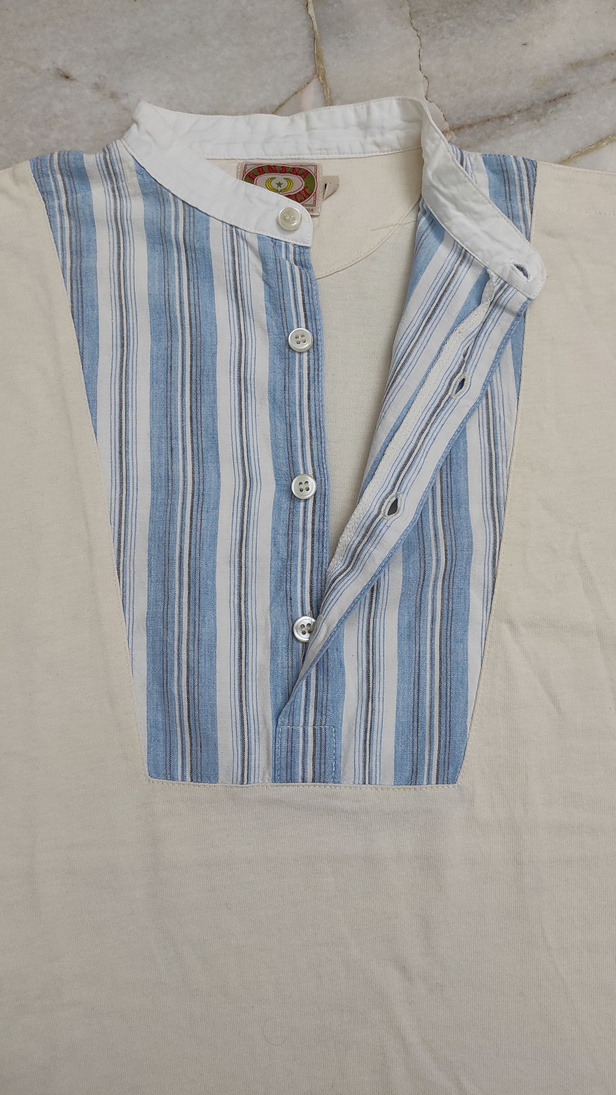 Banana Republic Vintage 80's BANANA REPUBLIC Henley patch Titanic shirt Size US M / EU 48-50 / 2 - 15 Thumbnail