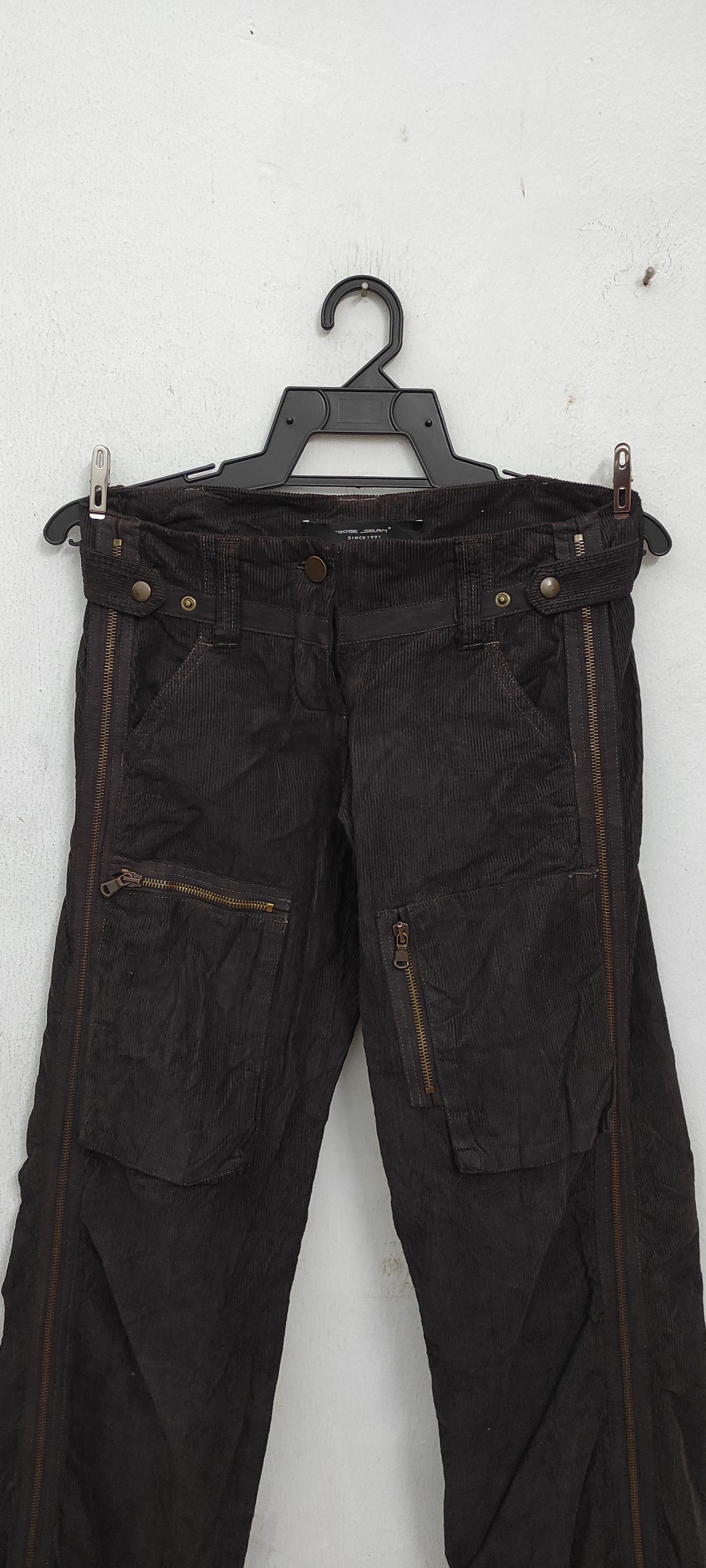 Other Archive ROSE SELAVY Parachute zippers velour trousers Size 26" / US 2 / IT 38 - 3 Thumbnail