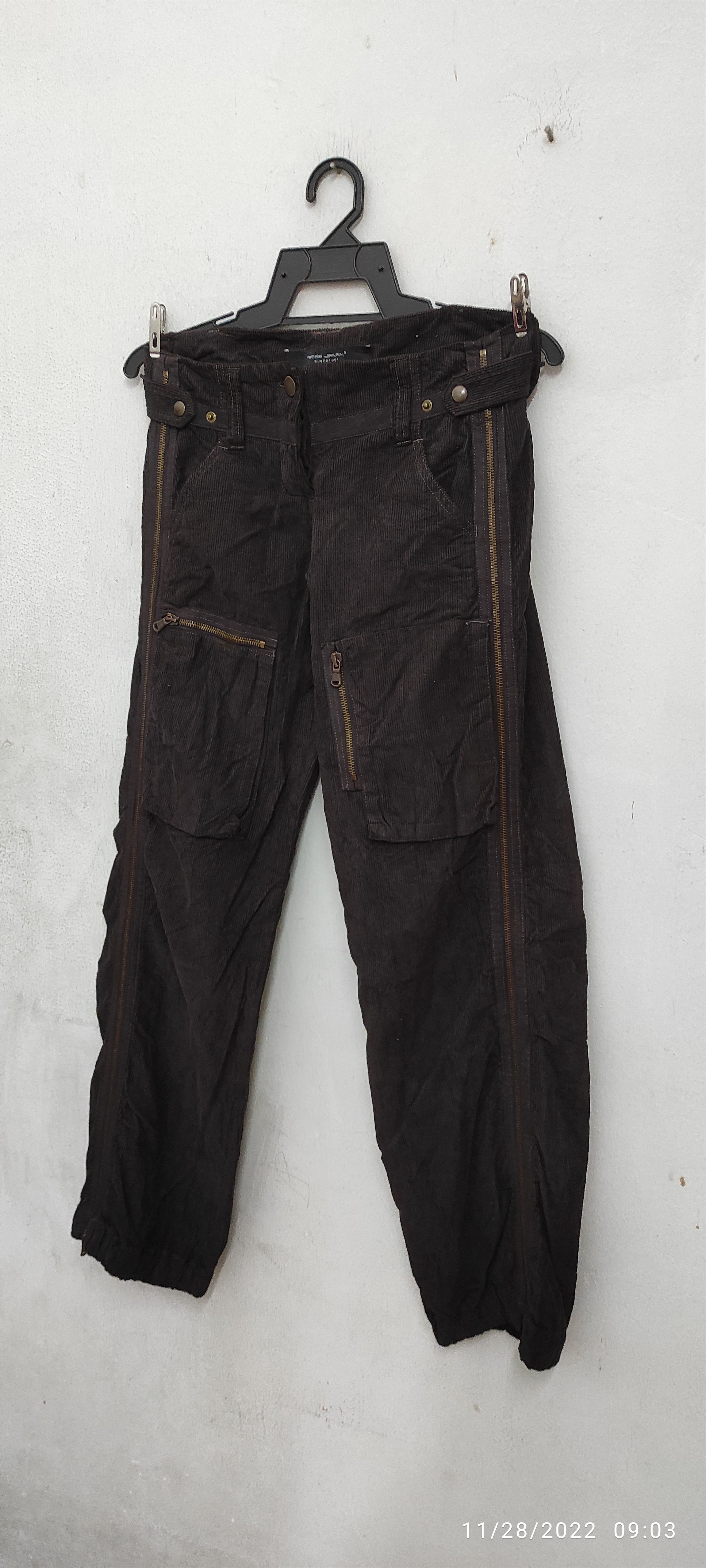 Other Archive ROSE SELAVY Parachute zippers velour trousers Size 26" / US 2 / IT 38 - 5 Thumbnail
