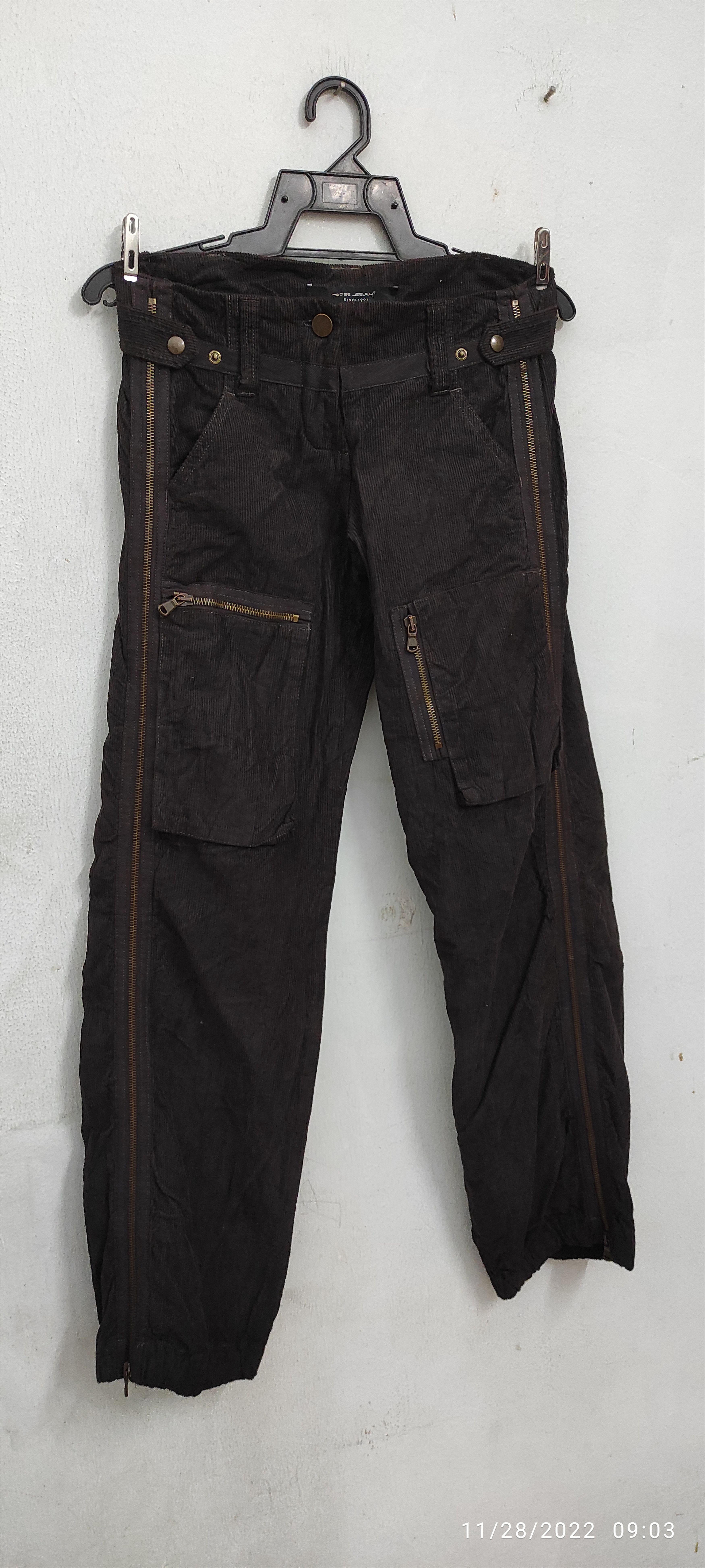 Other Archive ROSE SELAVY Parachute zippers velour trousers Size 26" / US 2 / IT 38 - 4 Thumbnail