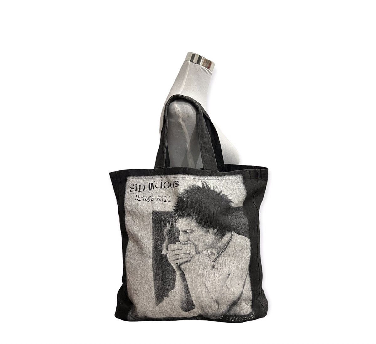 Band Tees Sid Vicious Drugs Kill Tote Bag Size ONE SIZE - 1 Thumbnail