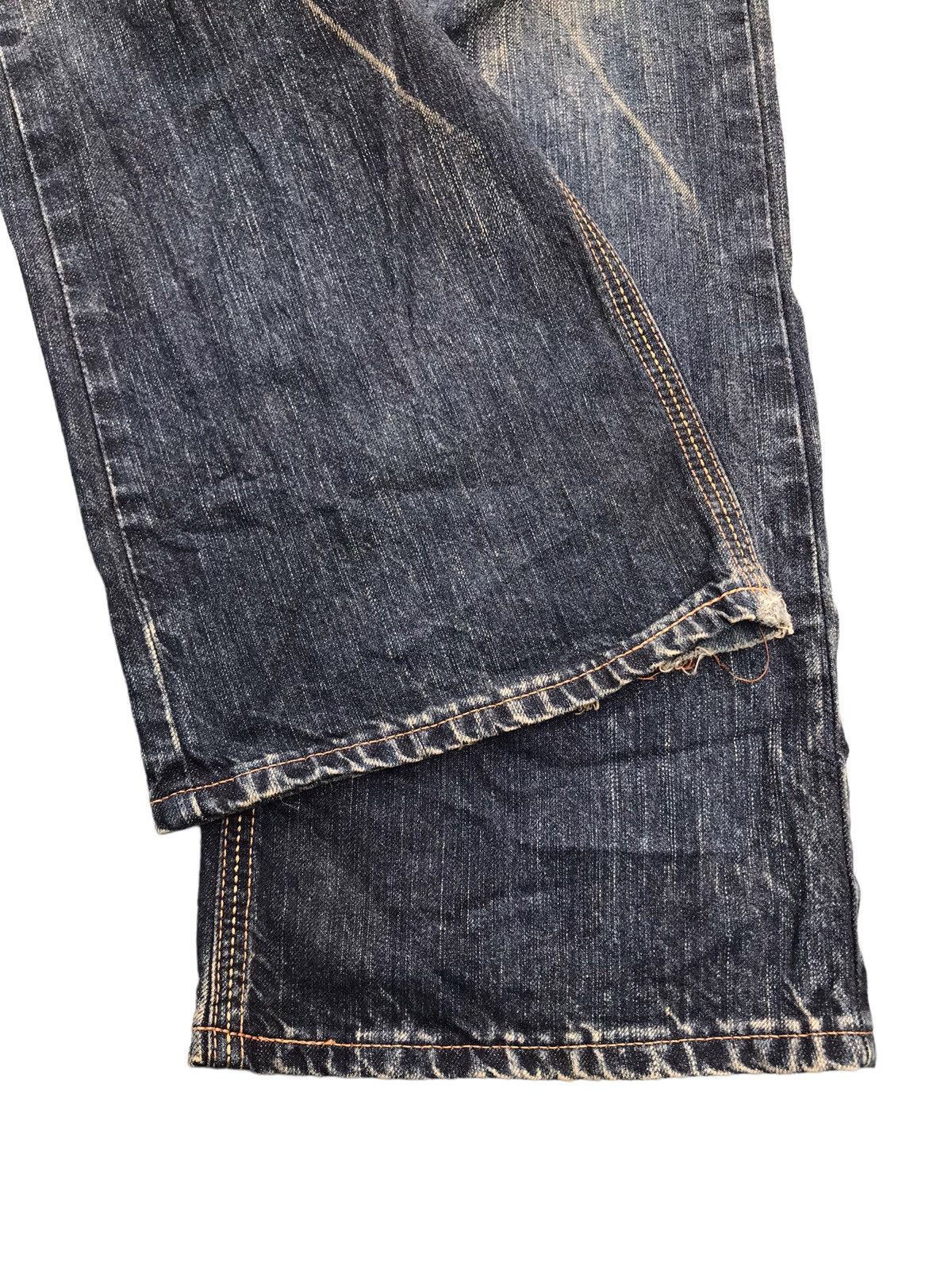 If Six Was Nine SICK DISTRESSED💥Edwin Faded Denim Jeans Pants Size US 35 - 3 Thumbnail