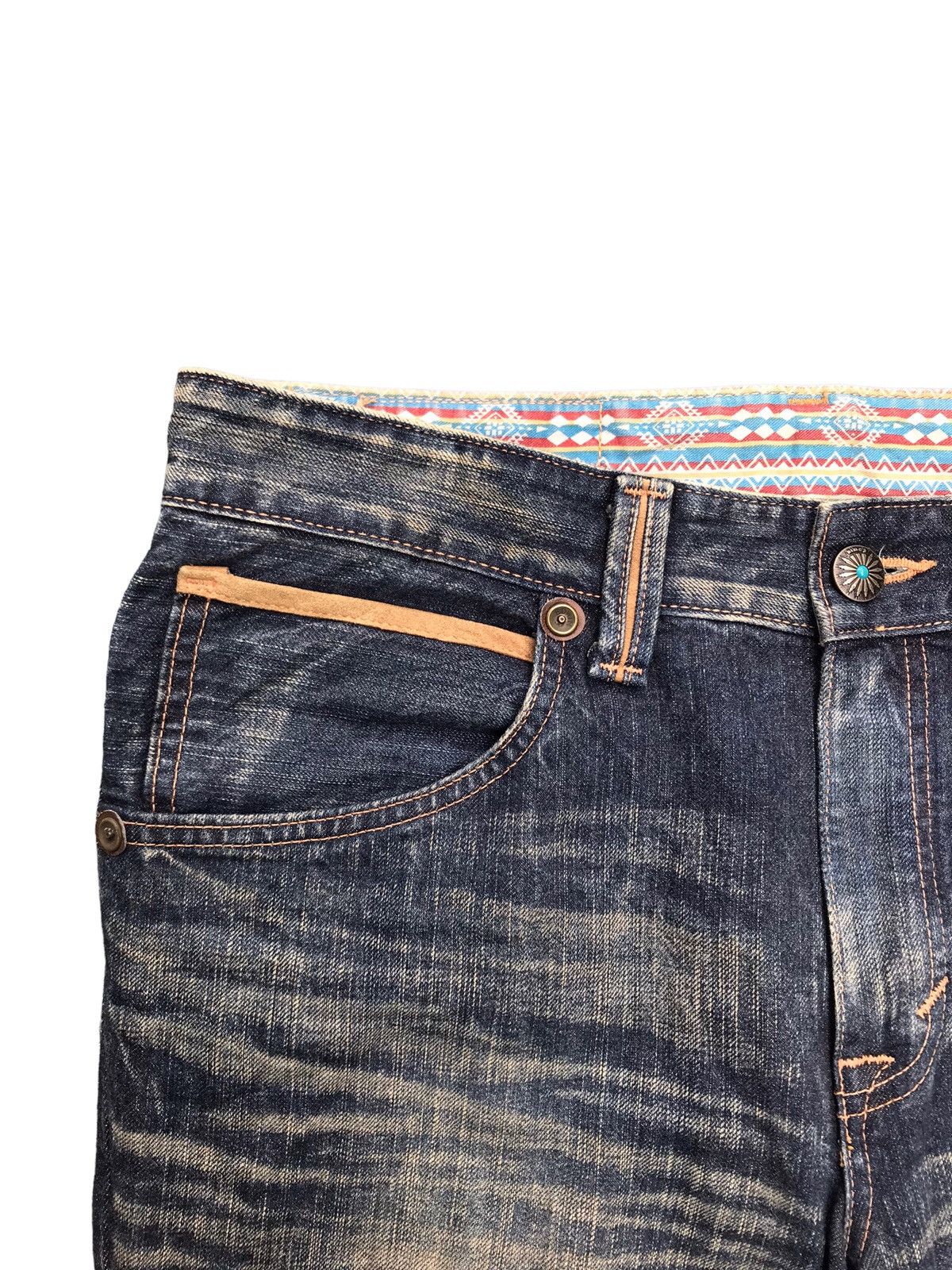 If Six Was Nine SICK DISTRESSED💥Edwin Faded Denim Jeans Pants Size US 35 - 5 Thumbnail