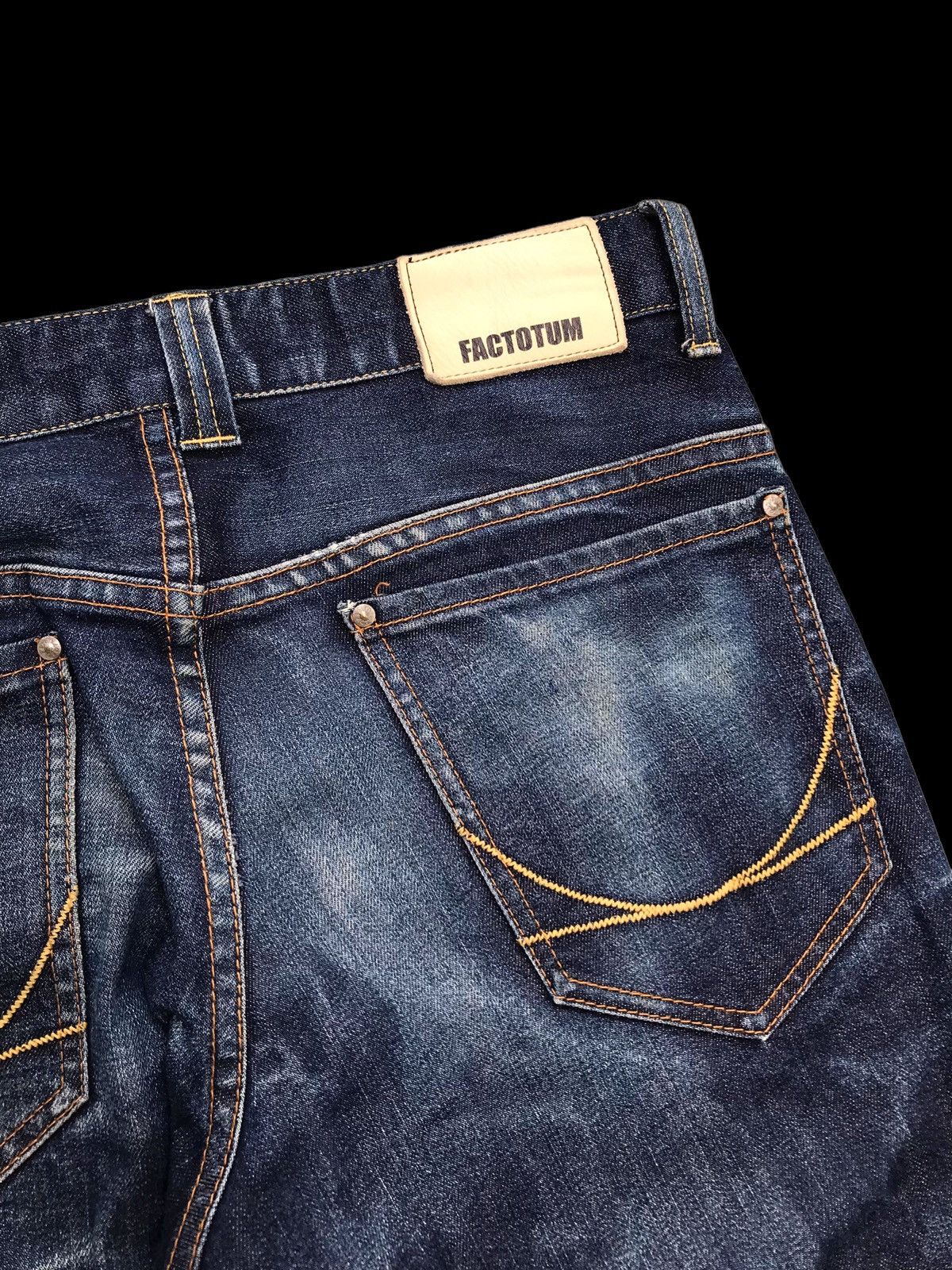FACTOTUM × If Six Was Nine RARE💥Crazy Faded Japanese Indigo Blue Denim Jeans Size US 31 - 11 Thumbnail