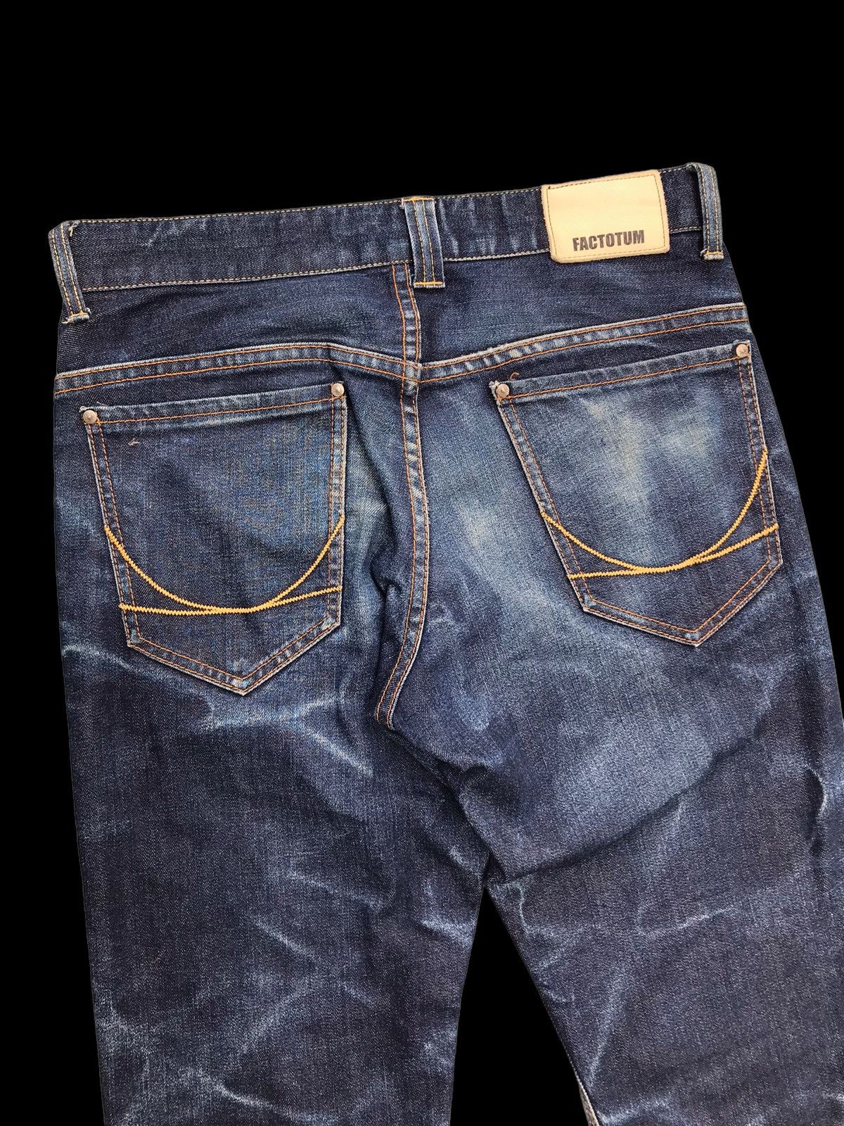FACTOTUM × If Six Was Nine RARE💥Crazy Faded Japanese Indigo Blue Denim Jeans Size US 31 - 9 Thumbnail