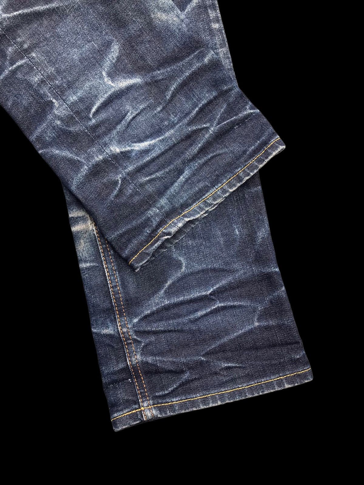 FACTOTUM × If Six Was Nine RARE💥Crazy Faded Japanese Indigo Blue Denim Jeans Size US 31 - 3 Thumbnail