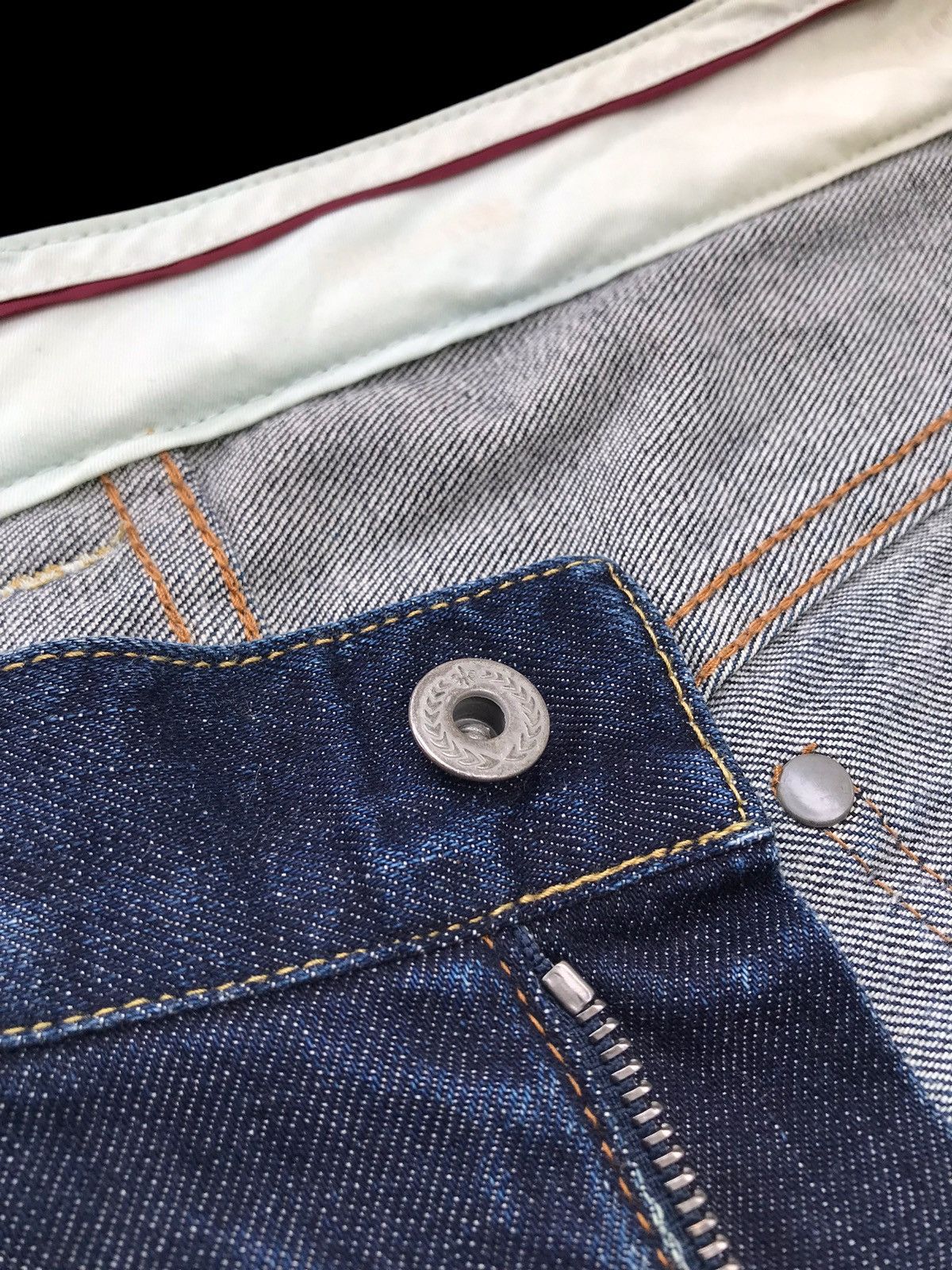 FACTOTUM × If Six Was Nine RARE💥Crazy Faded Japanese Indigo Blue Denim Jeans Size US 31 - 14 Thumbnail