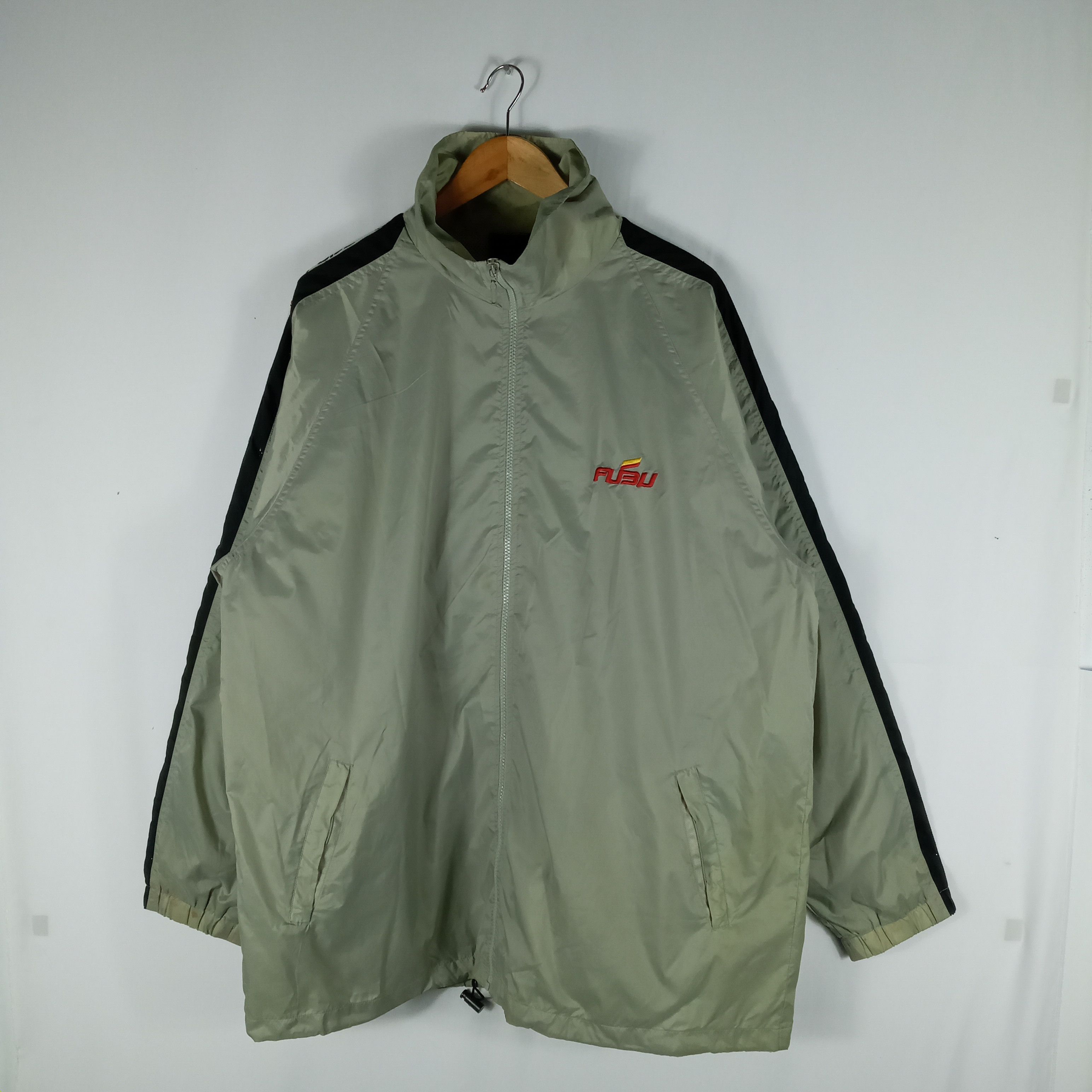 Fubu × Japanese Brand Vintage Oversize Fubu Big Logo Faded Windbreaker Jacket Size US XXL / EU 58 / 5 - 1 Thumbnail
