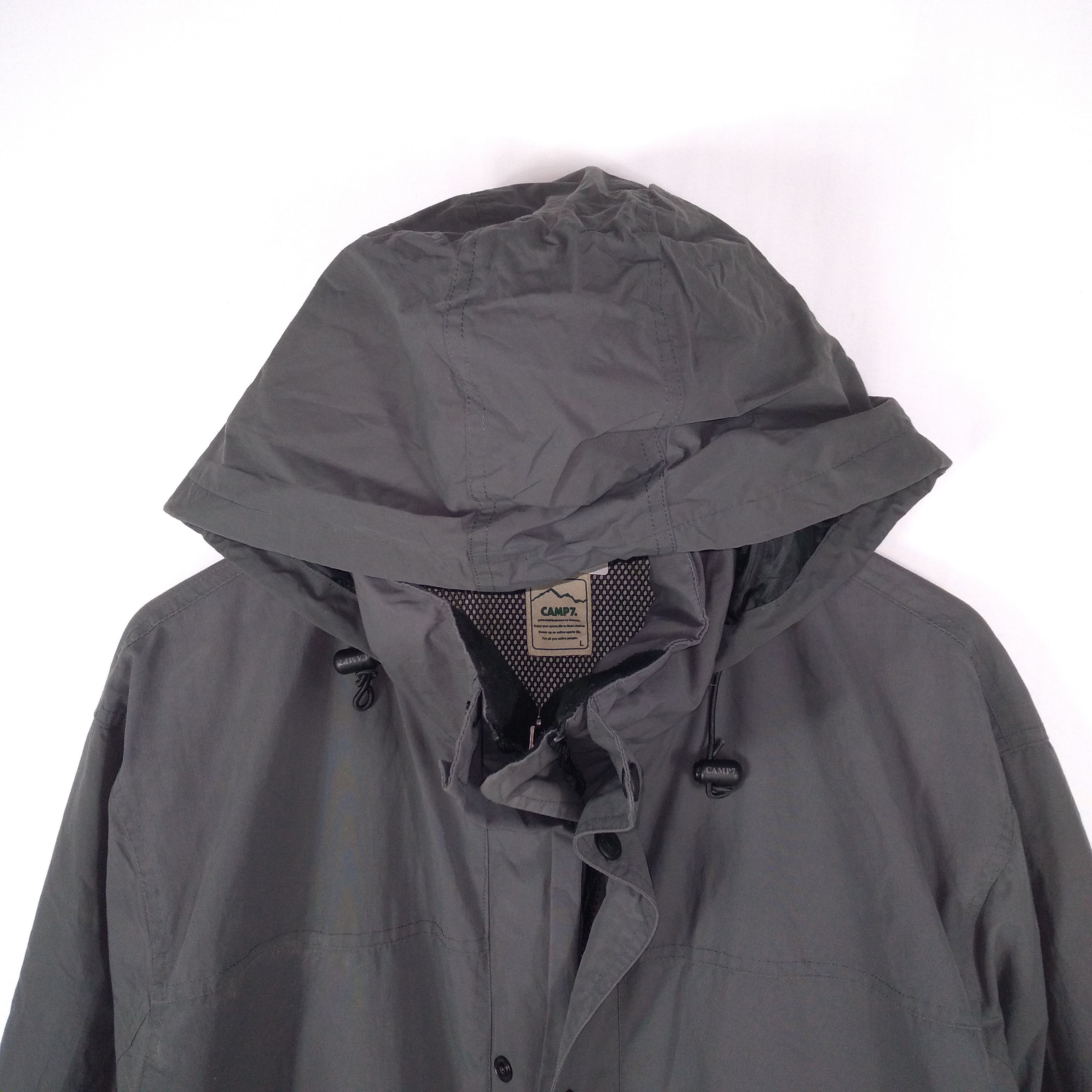 Japanese Brand Hiking Japanese Brand Camp 7 Plain Hoodie Light Jacket Size US L / EU 52-54 / 3 - 2 Thumbnail