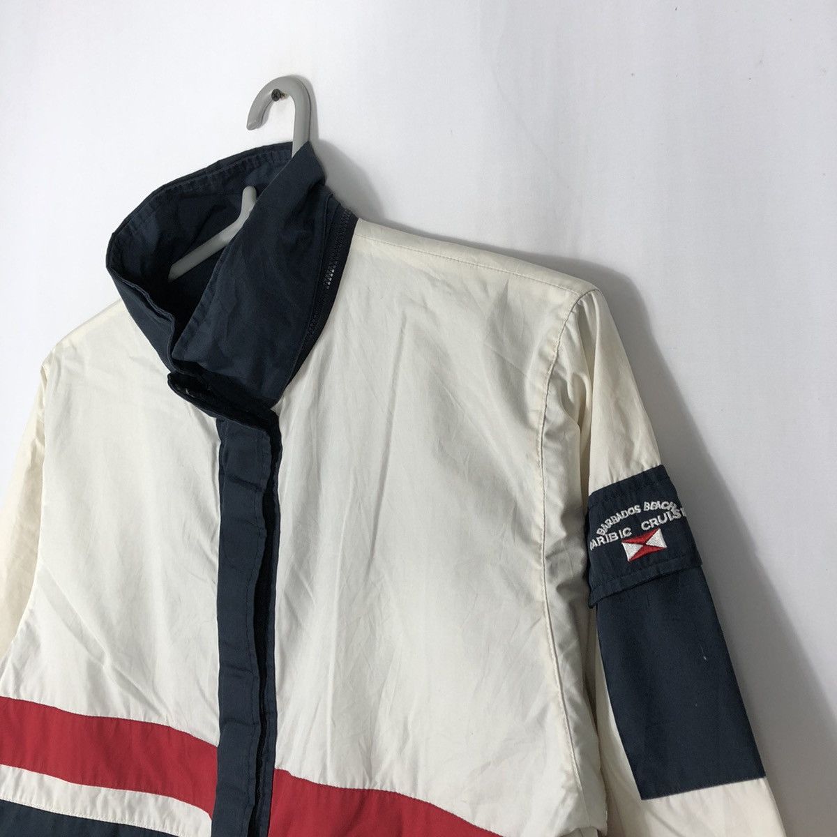 Japanese Brand × Vintage Rare Vintage Caribic Crusing Barbados Tricolour Light Jacket Size US M / EU 48-50 / 2 - 5 Thumbnail