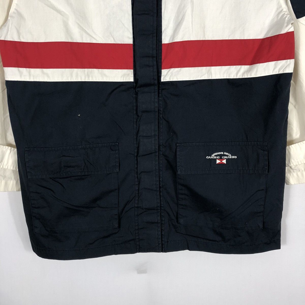 Japanese Brand × Vintage Rare Vintage Caribic Crusing Barbados Tricolour Light Jacket Size US M / EU 48-50 / 2 - 3 Thumbnail